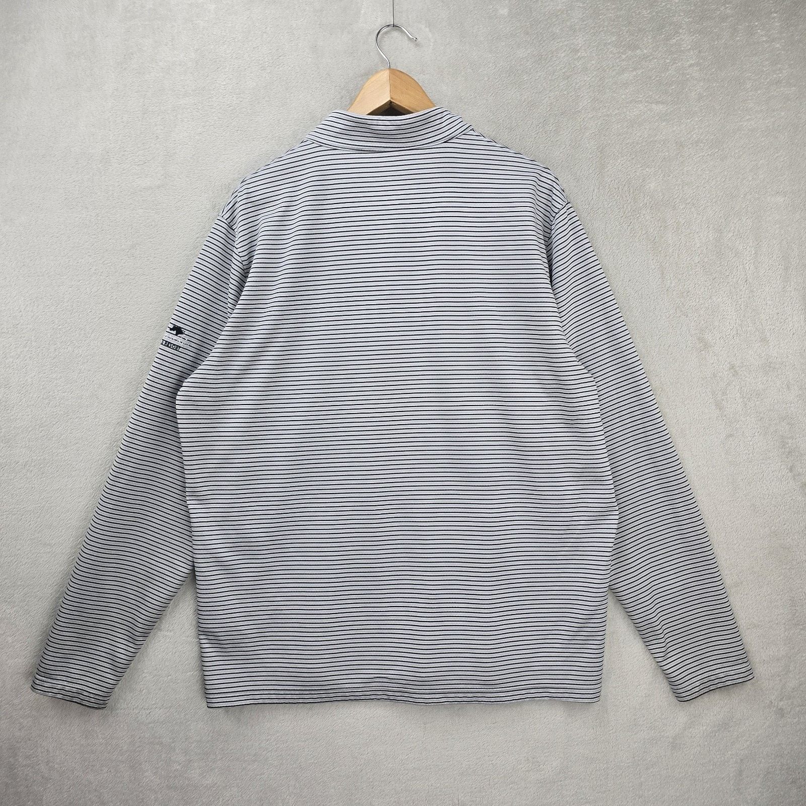 Nike Nike Golf Top Shirt Stripe Long Sleeve 1/2 Zip Victory XL Size US XL / EU 56 / 4 - 9 Thumbnail