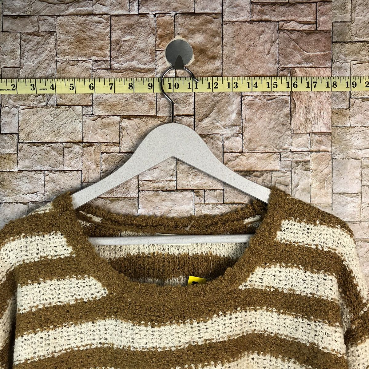 Japanese Brand × Solid and Striped Earth Music Econology Brown Stripe Knitwear #A1188 Size M / US 6-8 / IT 42-44 - 4 Thumbnail