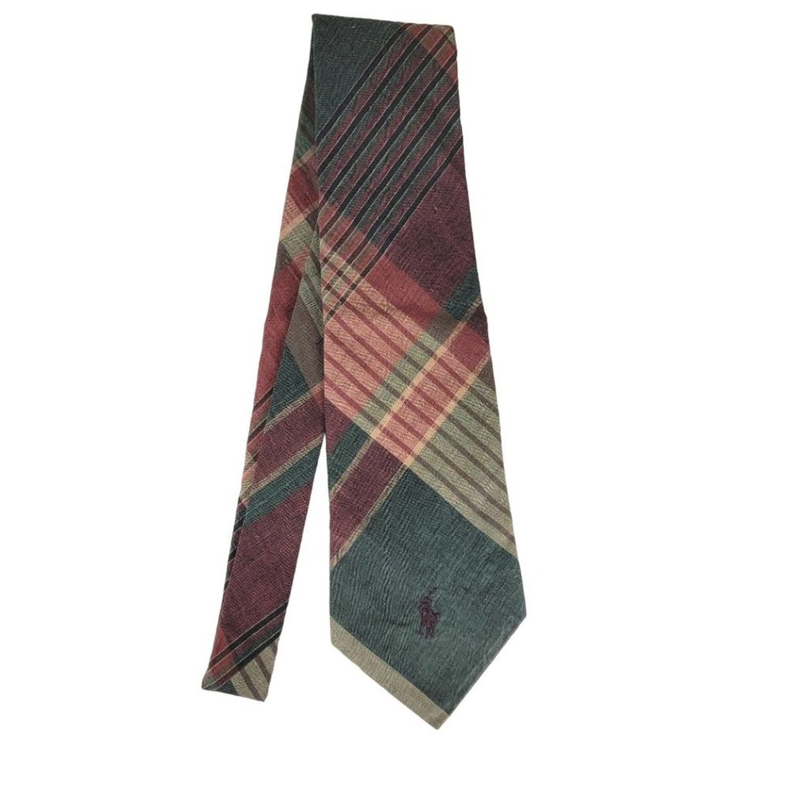 Polo Ralph Lauren Polo Ralph Lauren Plaid Cotton Neck Tie 4" x 58" Size ONE SIZE - 1 Thumbnail