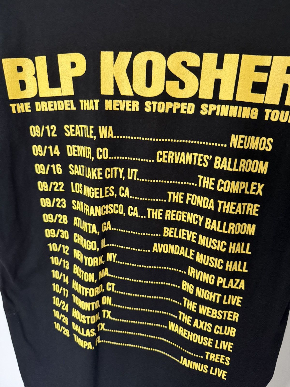 Other BLP Kosher Tour Tee Black Large Size US L / EU 52-54 / 3 - 4 Thumbnail