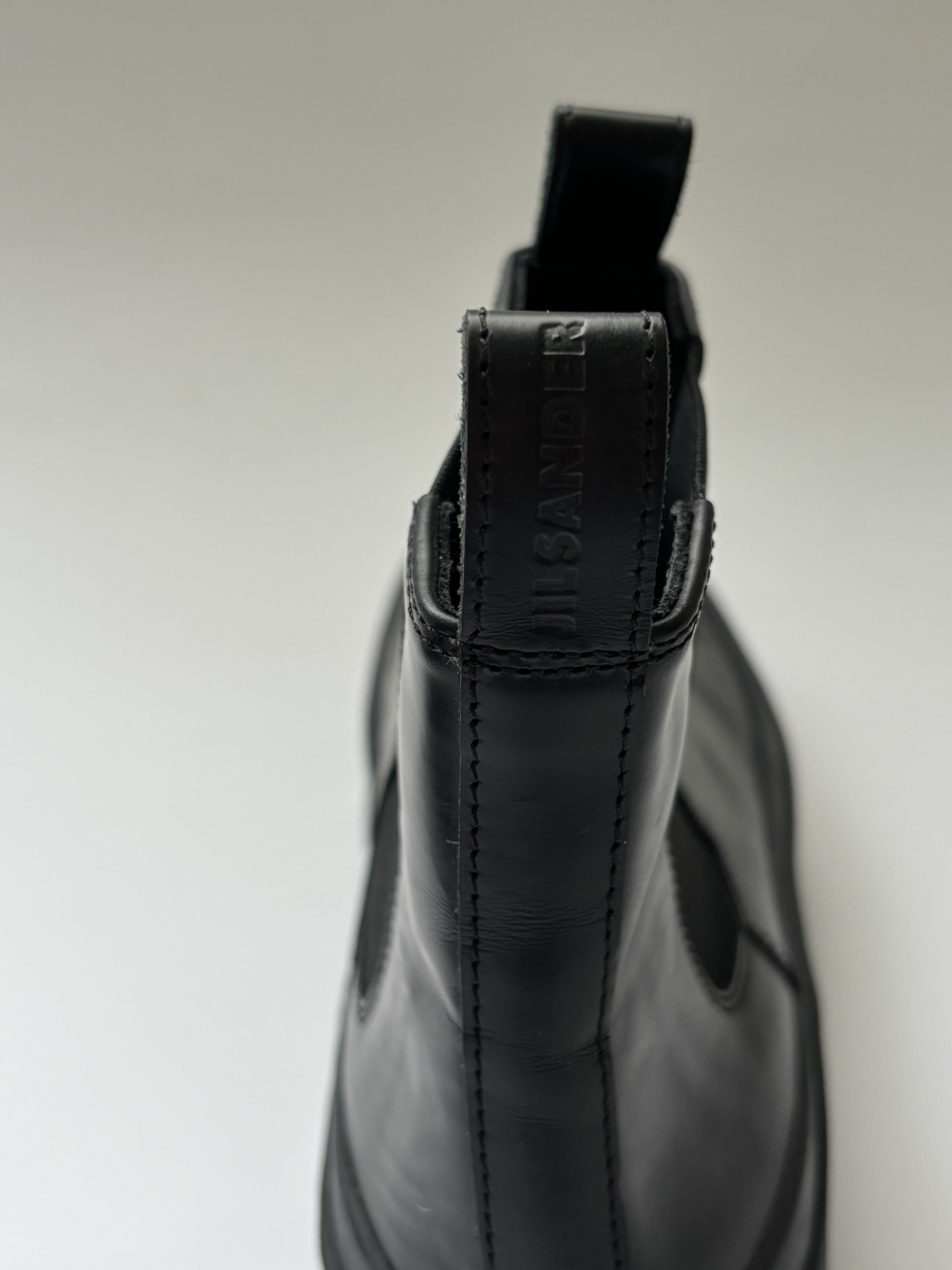 Jil Sander ⚡️QUICK SALE⚡️Jil Sander Black Leather Ankle Chelsea Boots Size US 11 / EU 44 - 7 Thumbnail