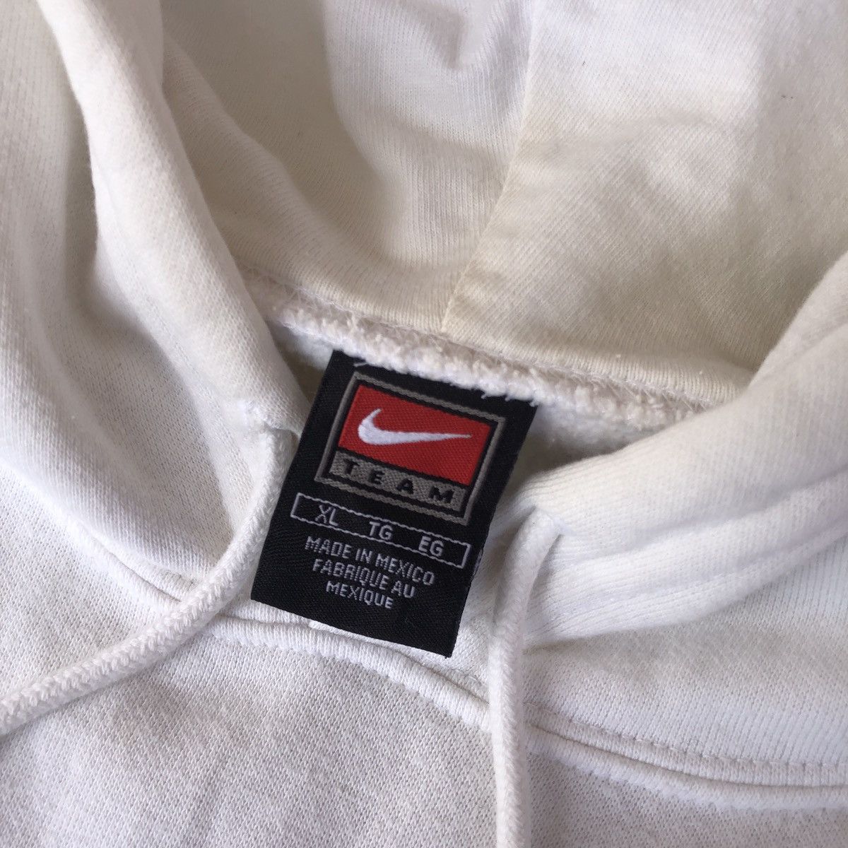 Nike × Vintage 90's Nike Washington Hoodie White Large Size US XL / EU 56 / 4 - 6 Thumbnail