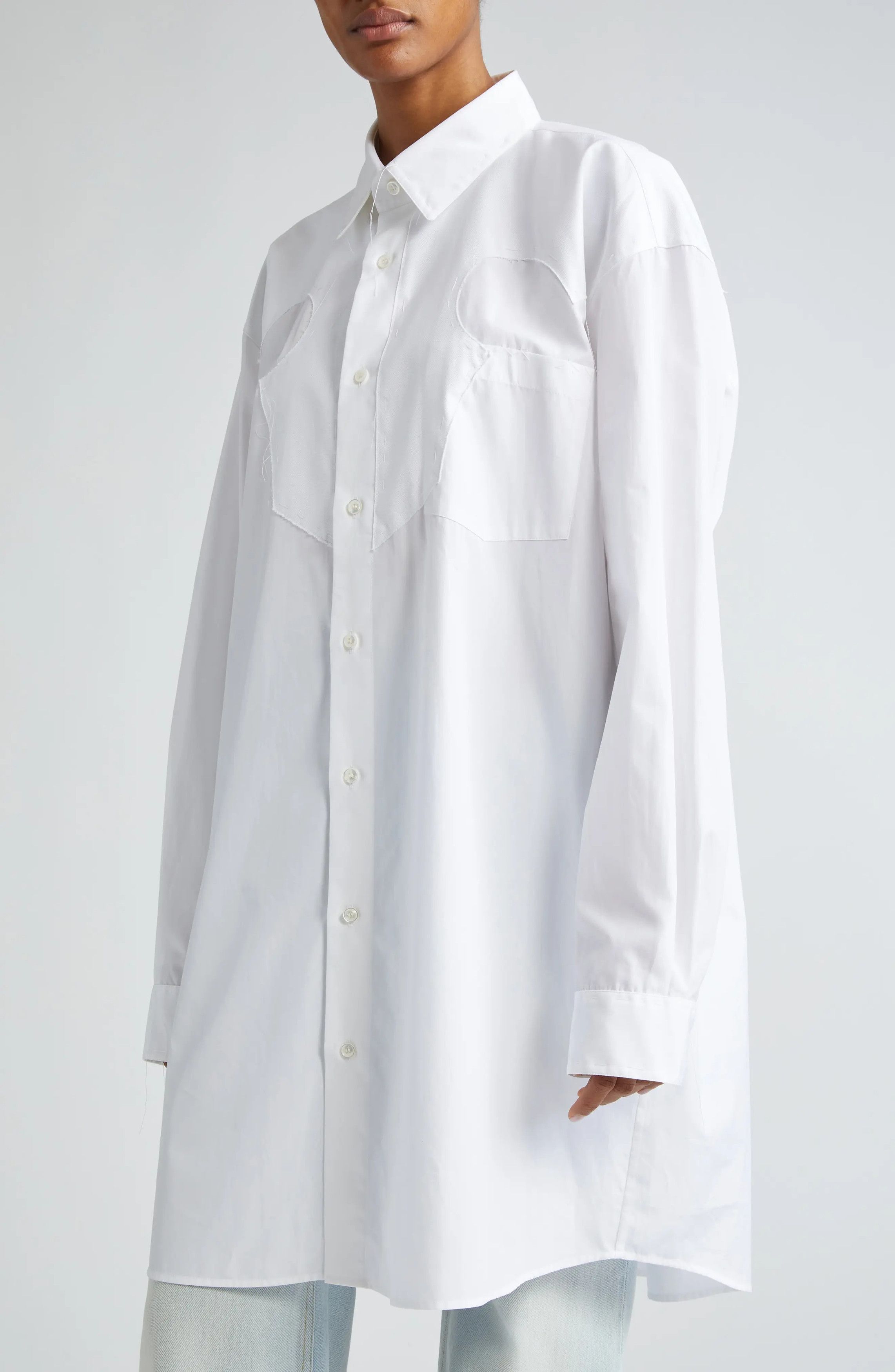 Maison Margiela o1y0625 Shirt in White Size S / US 4 / IT 40 - 2 Thumbnail