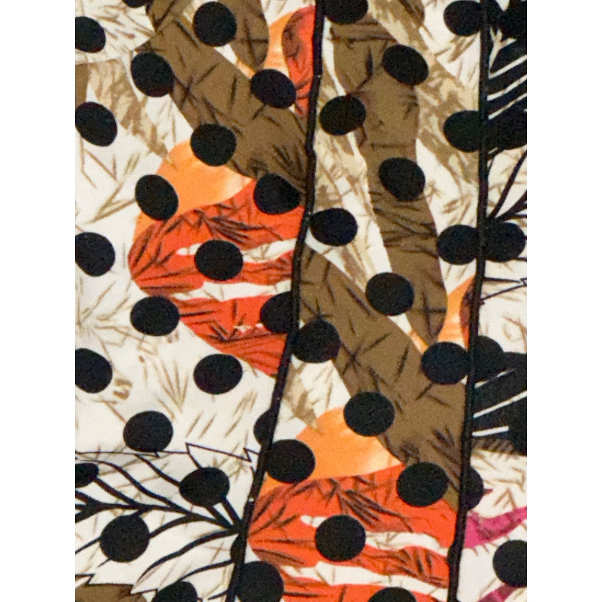 Other Voir Voir Size 14 Multicolor Polka Dot Patchwork Leaf Print Size XL / US 12-14 / IT 48-50 - 13 Thumbnail