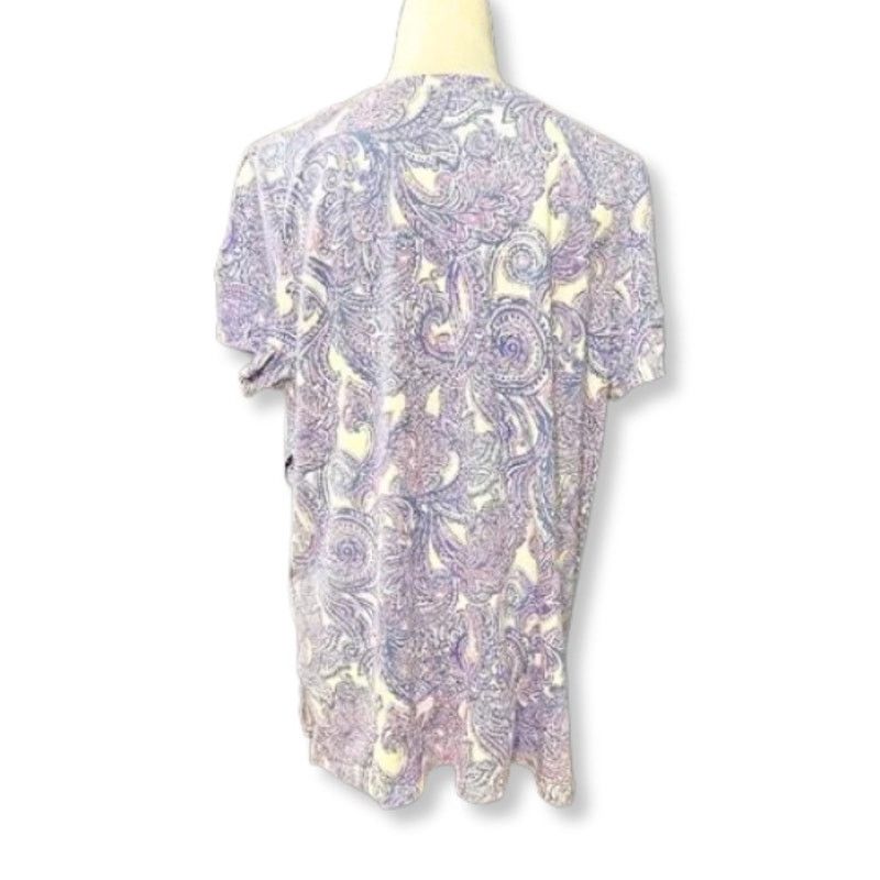 Jones New York Jones New York Paisley Blouse Blue Purple Women's 1X NWT Size XL / US 12-14 / IT 48-50 - 5 Thumbnail