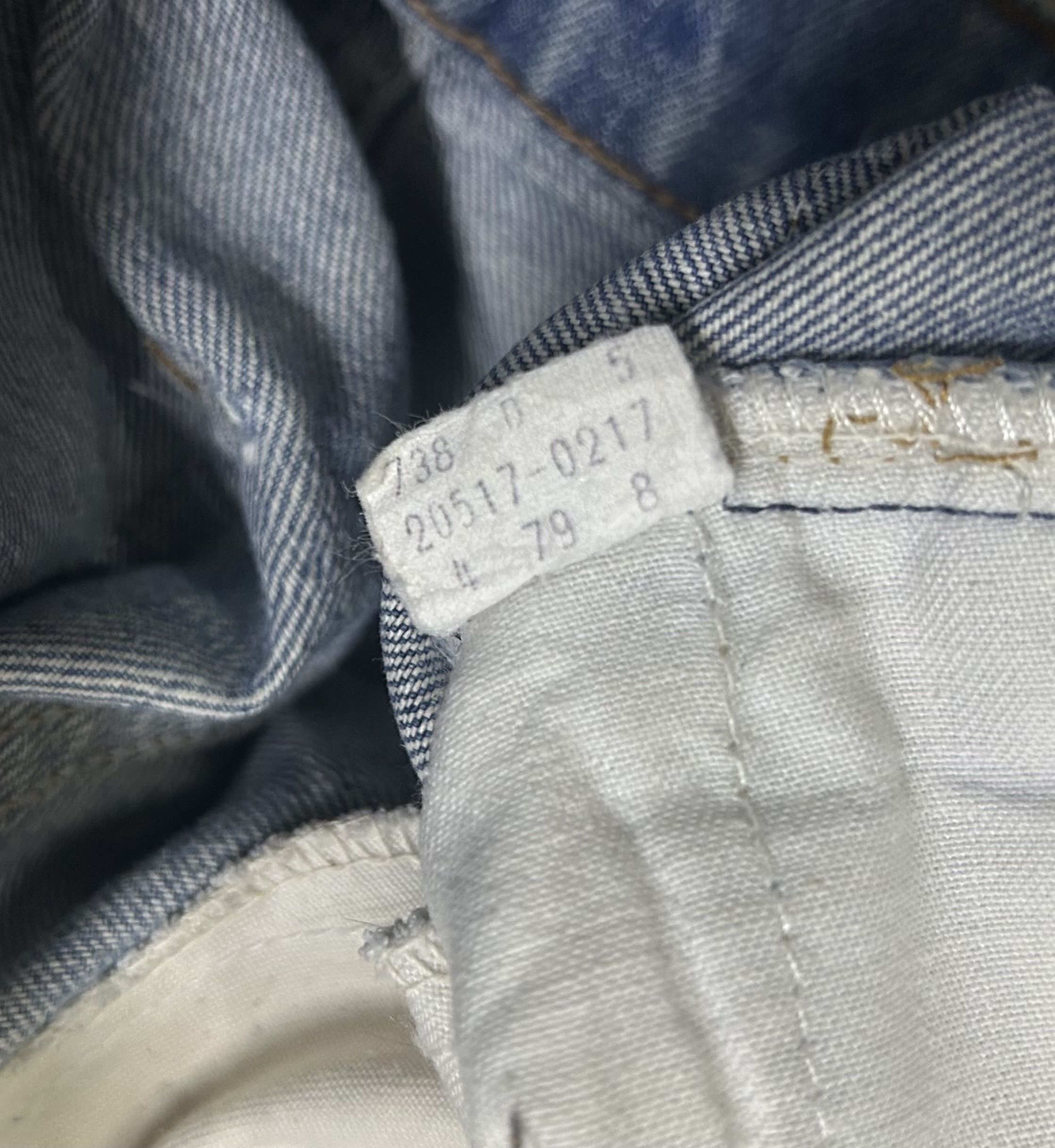 Levi's Made & Crafted Flare 70s LEVIS 517 f STAMP BUTTON 8 DISTRESSED BOOT CUT Size US 31 - 9 Thumbnail