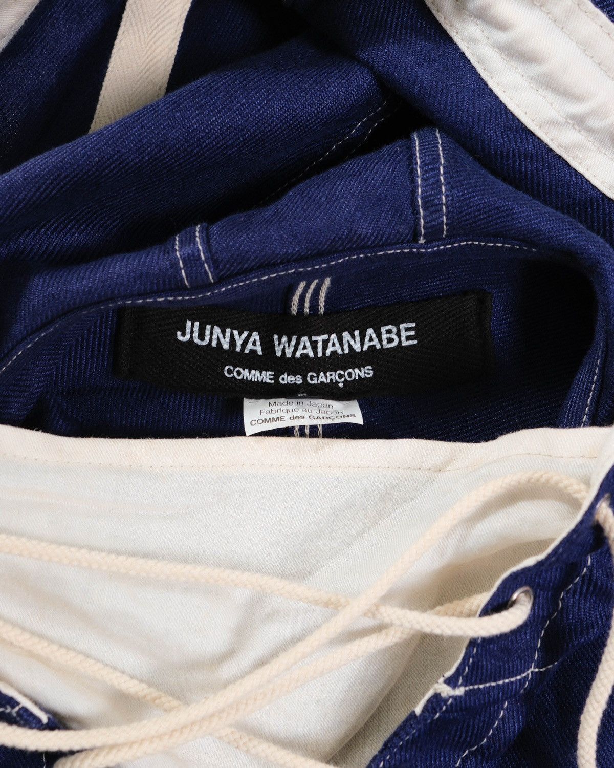 Junya Watanabe Junya Watanabe Spring 2011 Indigo Lace-up Anorak Size US S / EU 44-46 / 1 - 8 Thumbnail