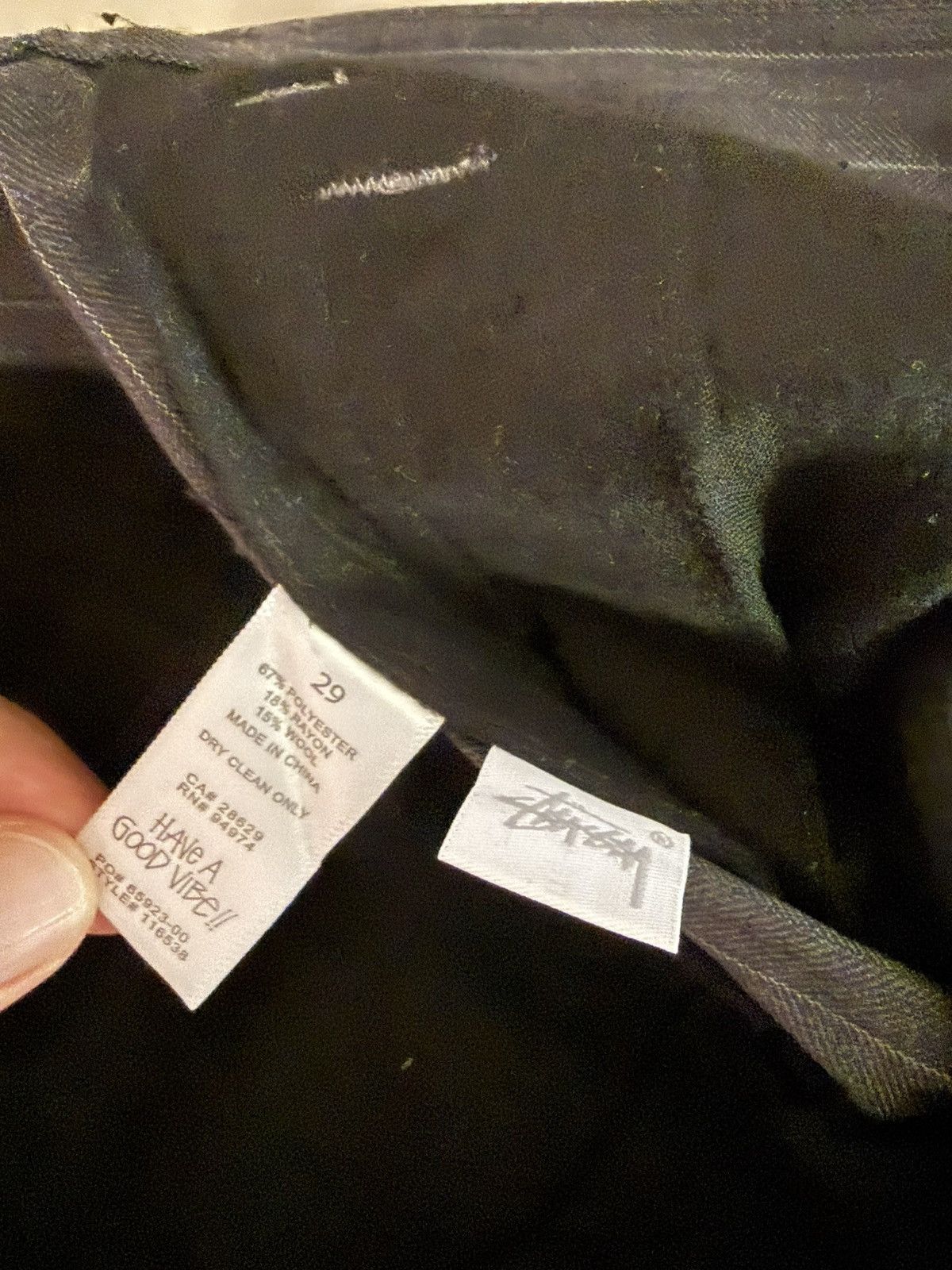 Stussy Stussy Striped Volume Pleated Trousers Size US 29 - 7 Thumbnail