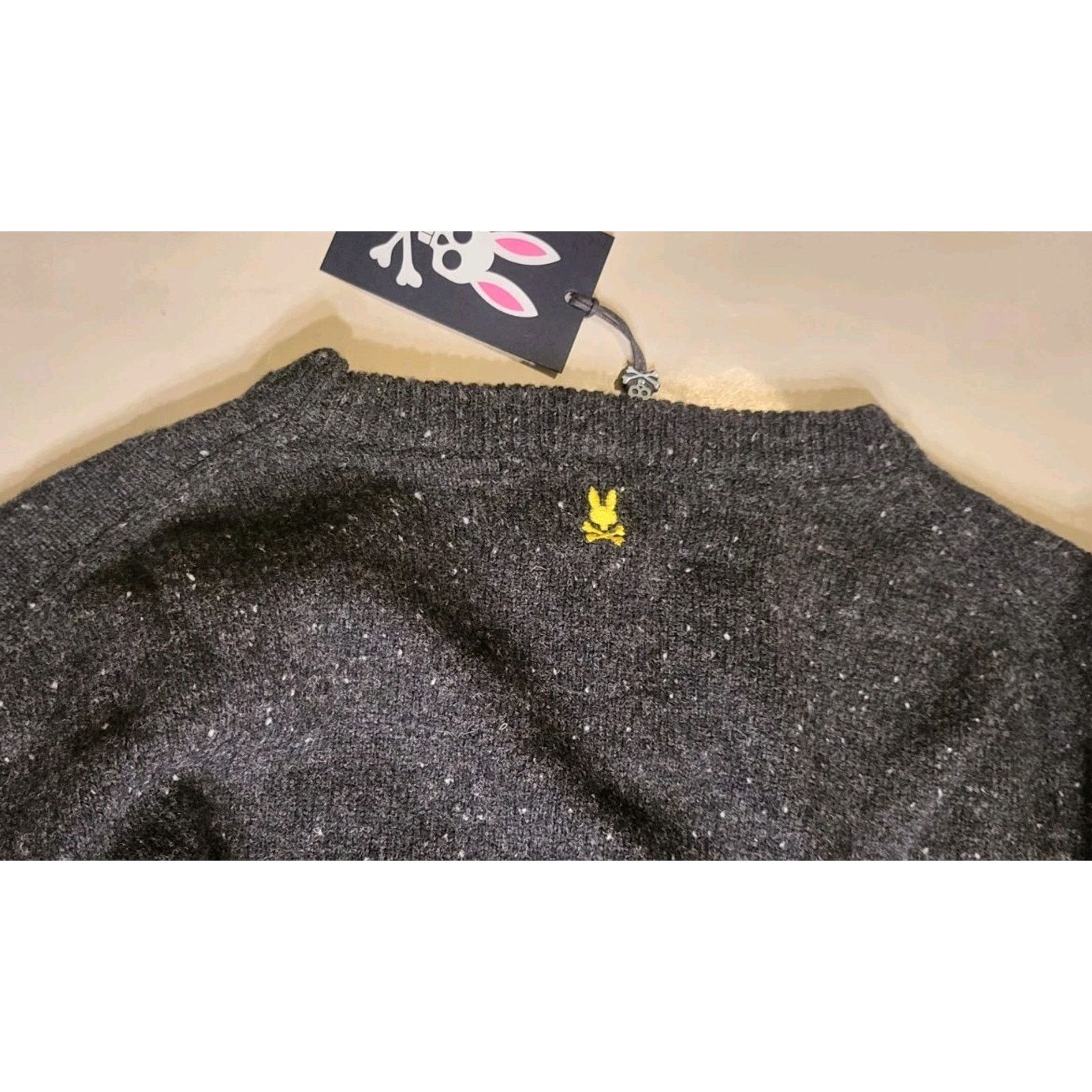 Psycho Bunny Psycho Bunny XL Men's Vandam Merino Wool Sweater Black Size US XL / EU 56 / 4 - 8 Thumbnail
