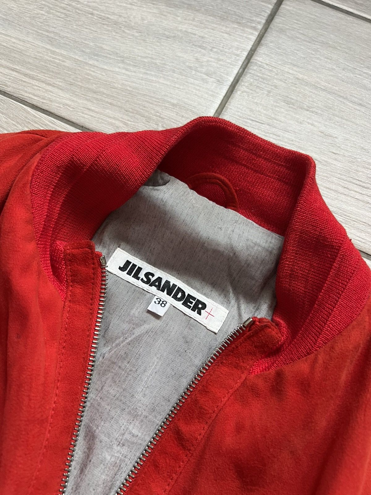 Jil Sander ARCHIVE Vintage Jil Sander Red Bomber Jacket 90s Designer Size M / US 6-8 / IT 42-44 - 5 Thumbnail