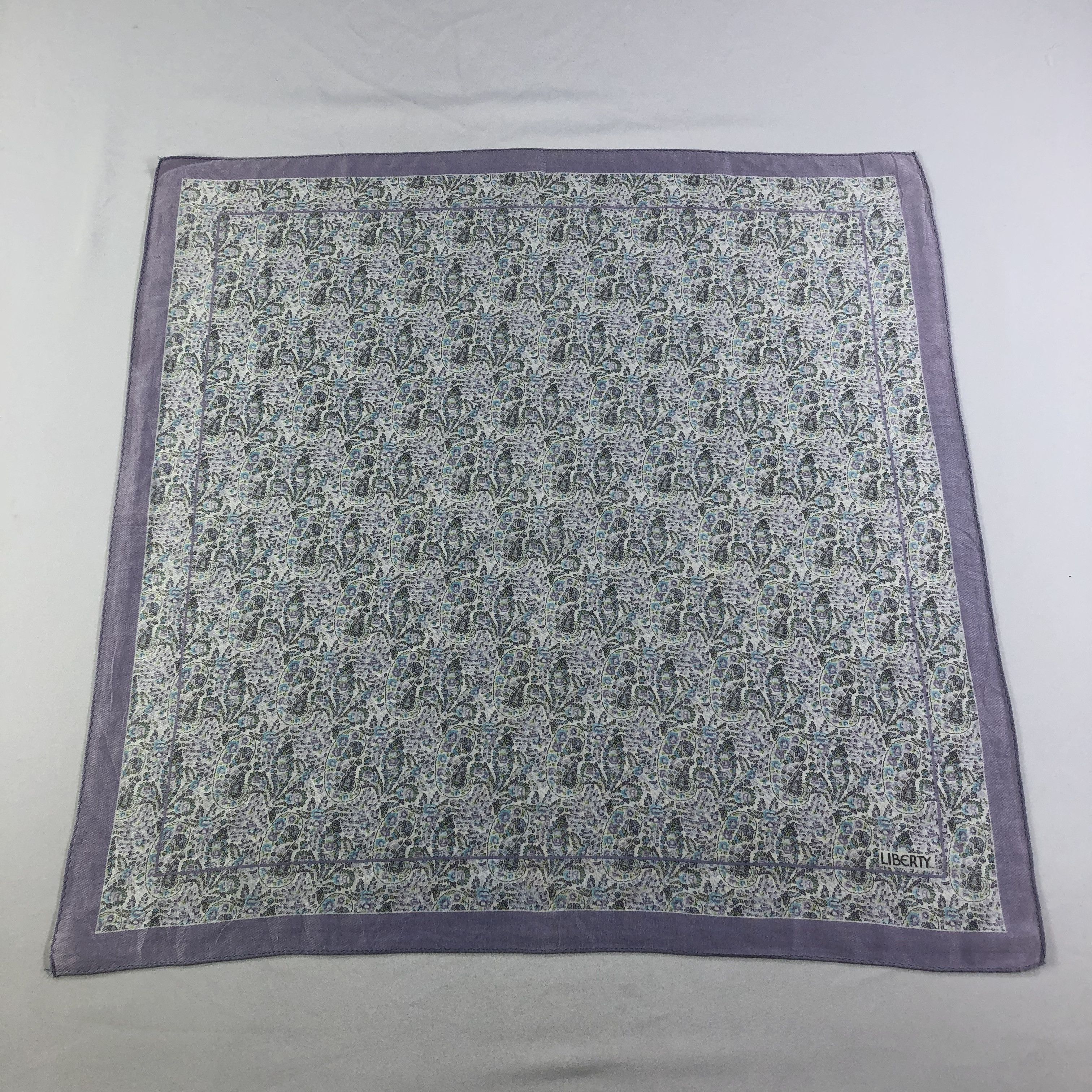 Liberty × Vintage Liberty Paisley Handkerchief Neckerchief Bandana H1579 Size ONE SIZE - 3 Thumbnail