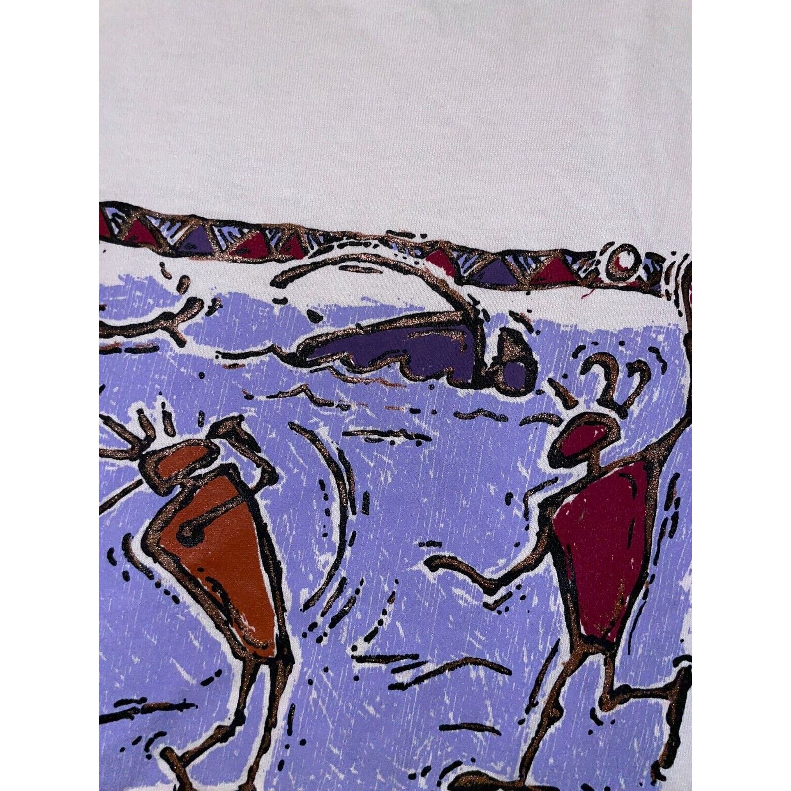 Jerzees Vintage Test Print Shirt Riverside Montana State White L Tee Size US L / EU 52-54 / 3 - 3 Thumbnail