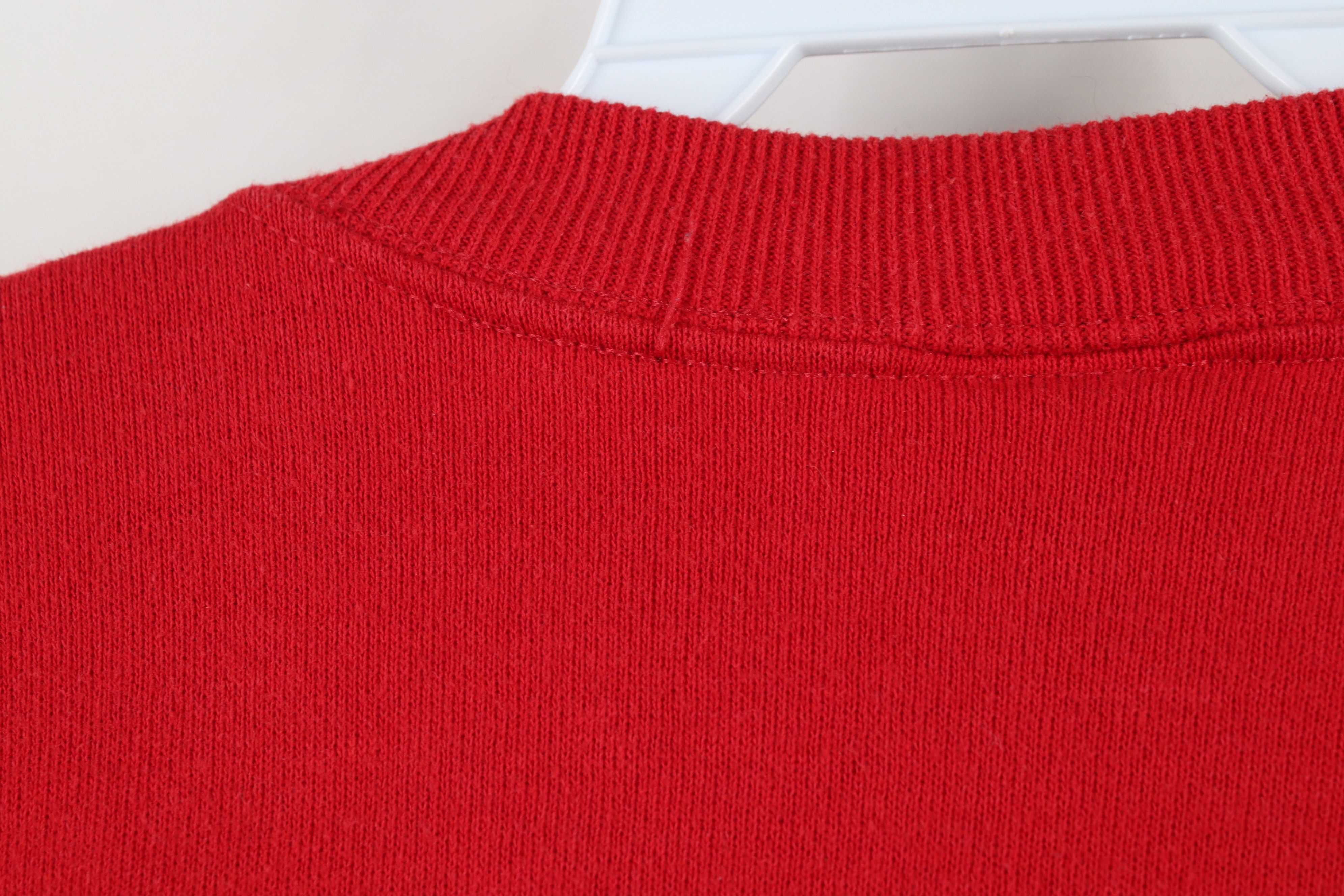 Vintage Vintage 90s Streetwear Farmhouse Puppy Sweatshirt Red USA Size L / US 10 / IT 46 - 10 Thumbnail