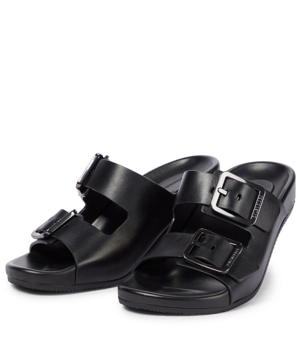 Balenciaga Balenciaga Mallorca heel sandals in black leather Size US 8 / IT 38 - 2 Thumbnail