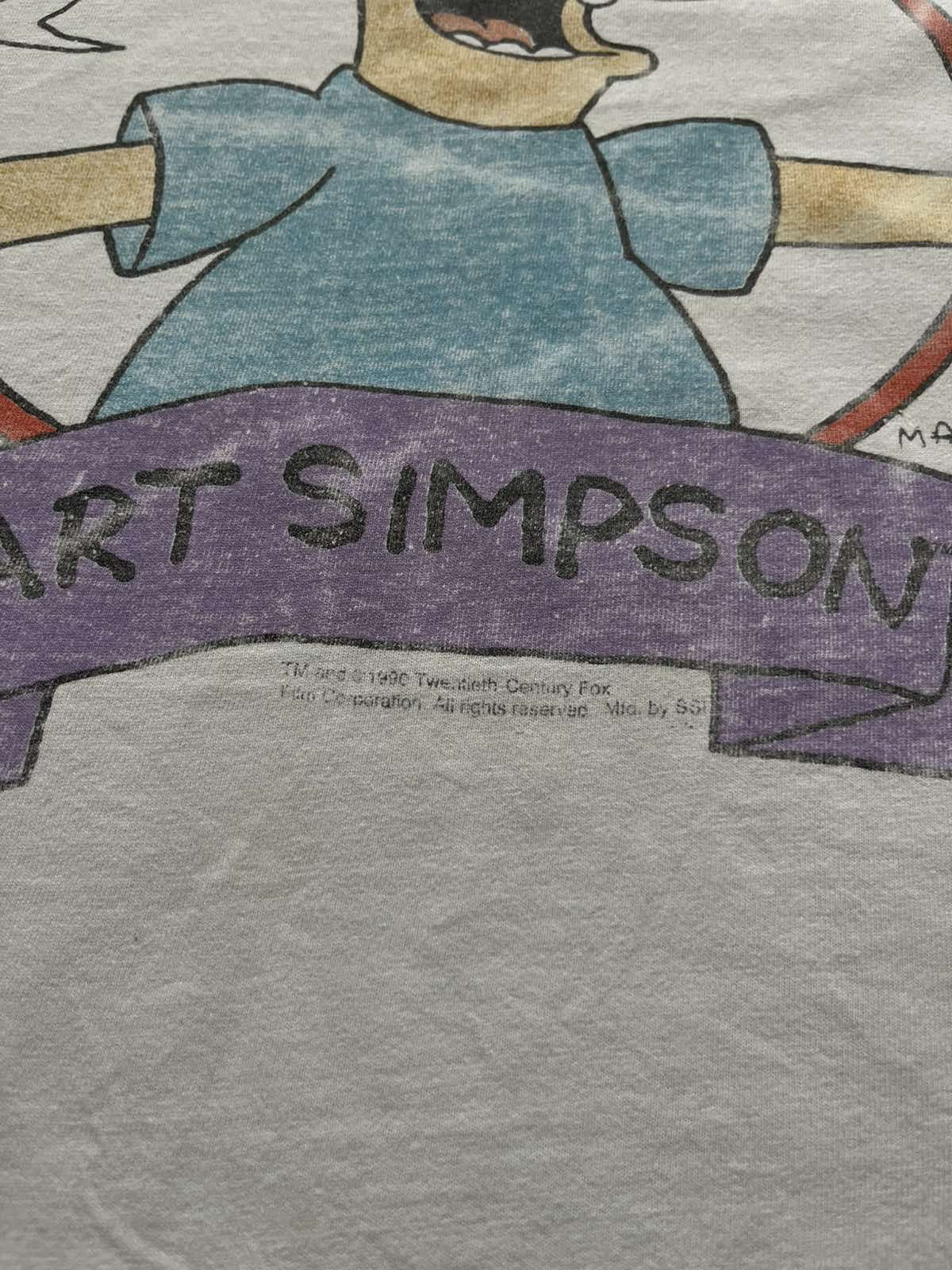 Cartoon Network Vintage Merch 90s The Simpsons Bart Simpsons White Size US L / EU 52-54 / 3 - 3 Thumbnail