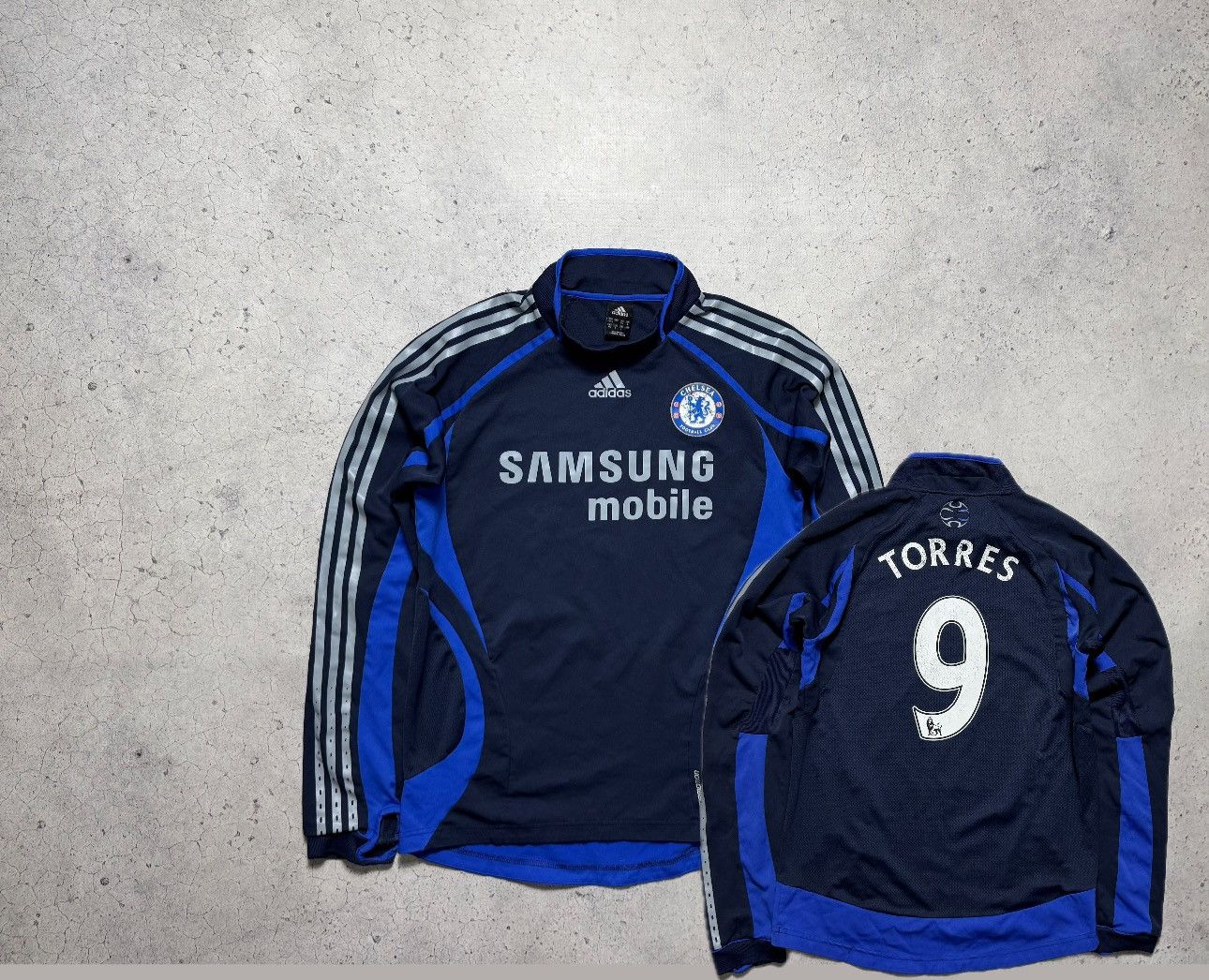 Adidas Adidas FC Chelsea Torres #9 Vintage Football Sweatshirt Size US S / EU 44-46 / 1 - 1 Thumbnail