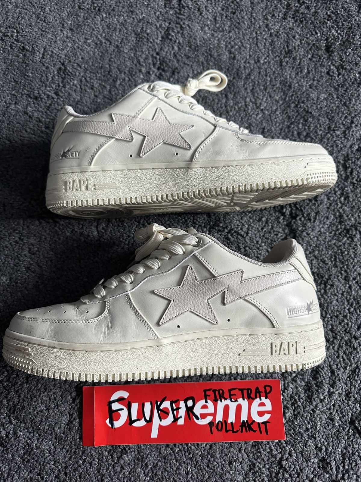 Bape × Highsnobiety BAPE x Highsnobiety BAPE STA in the "Ivory" Size US 10 / EU 43 - 2 Thumbnail