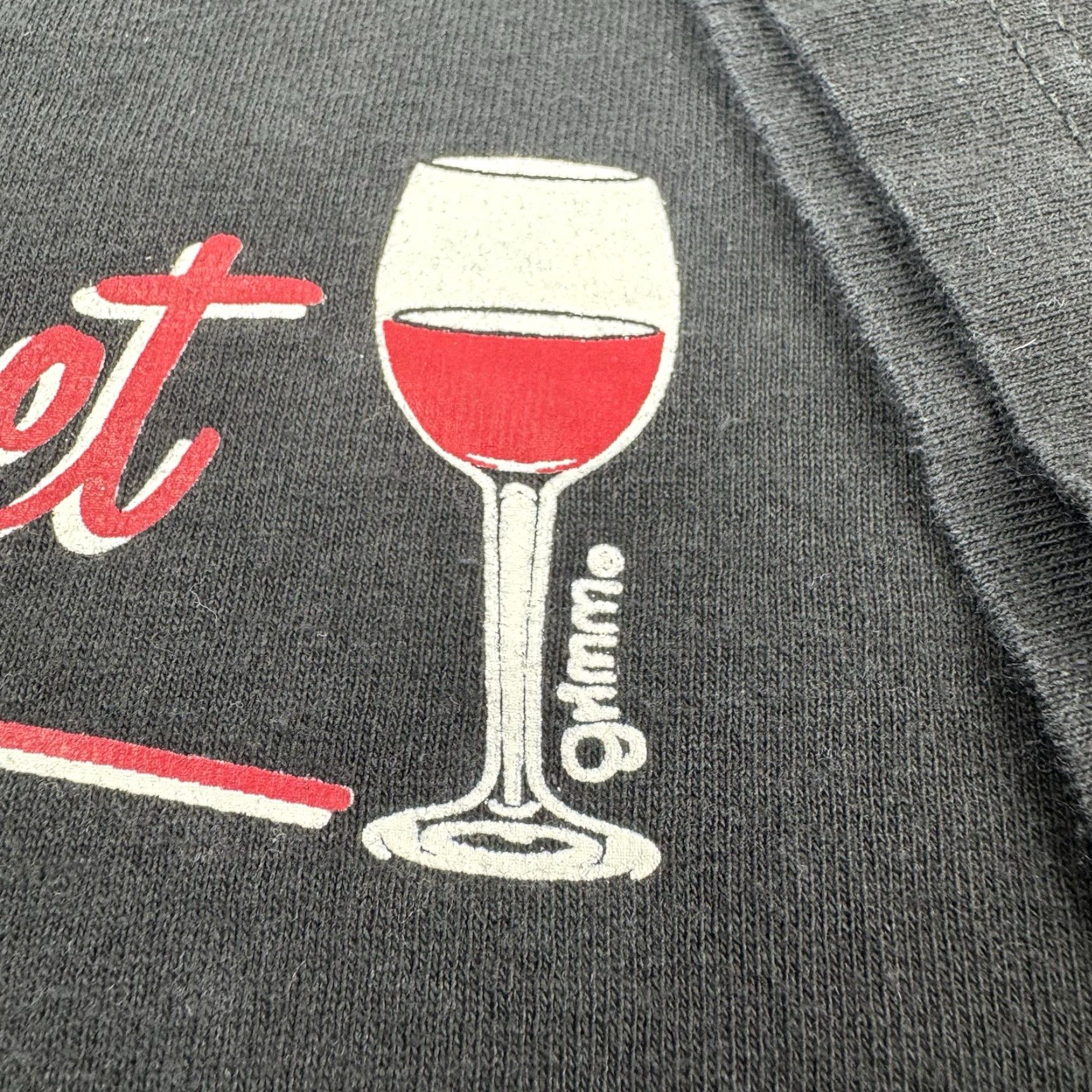 Vintage VINTAGE Life Is A Cabernet T Shirt Men L Black Cotton Alstyle 90s Y2k Funny Humor Cartoon Size US L / EU 52-54 / 3 - 3 Thumbnail
