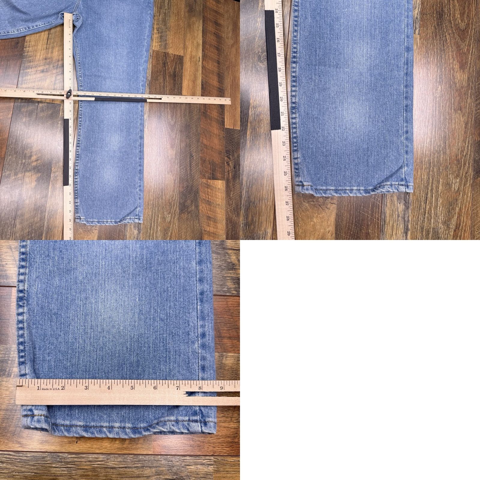 Vintage VINTAGE Riders Jeans 14 Petite Mid Rise Stretch 26.5in Inseam Denim Blue 5-Pocket 3 Button Zip Cotton Spandex Women Size 36" / US 14 / IT 50 - 9 Thumbnail