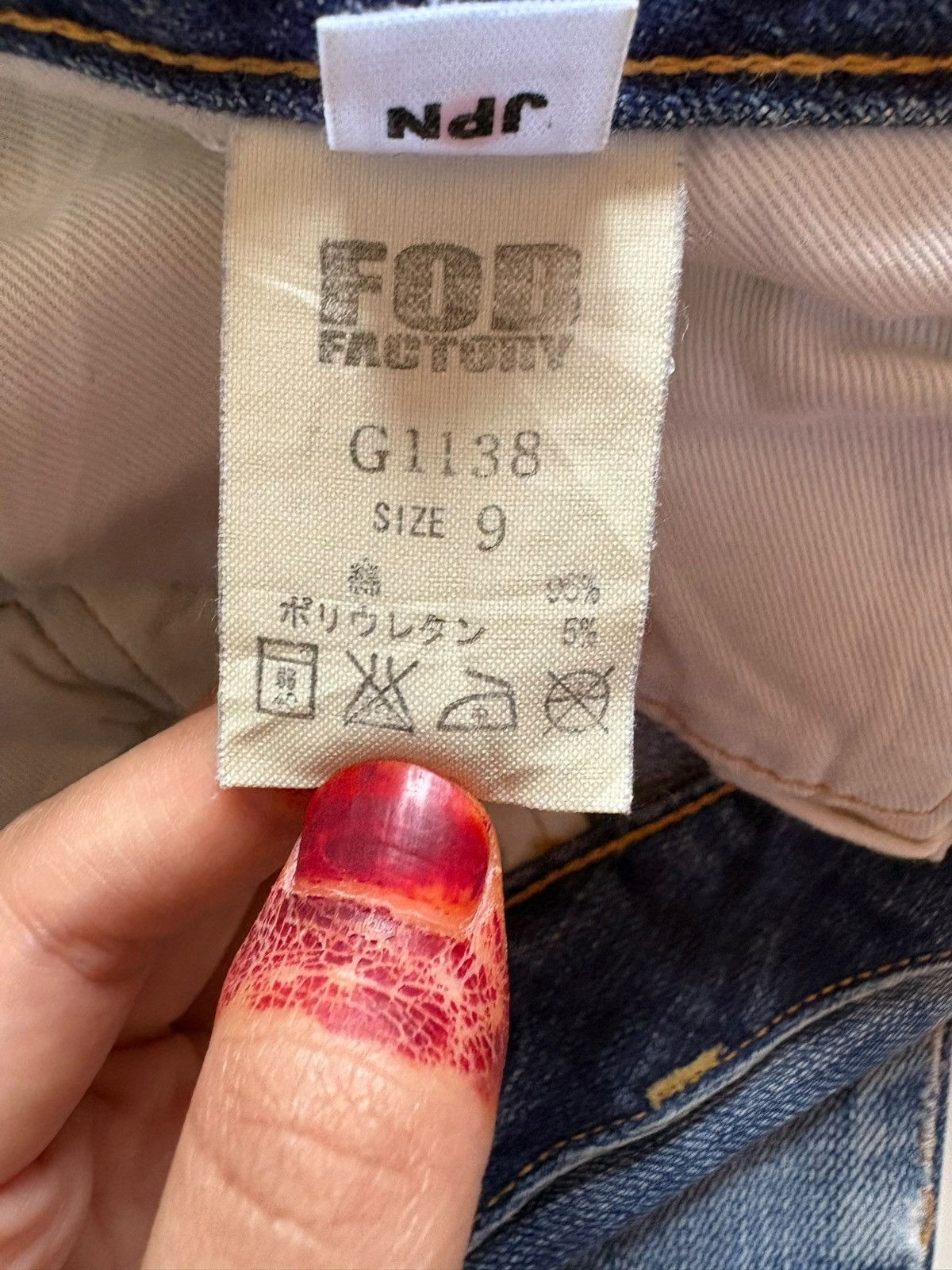FOB Factory × Japanese Brand Vintage Fob Factory Selvedge Mud Wash Distressed Ripped Jean Size US 32 / EU 48 - 10 Thumbnail