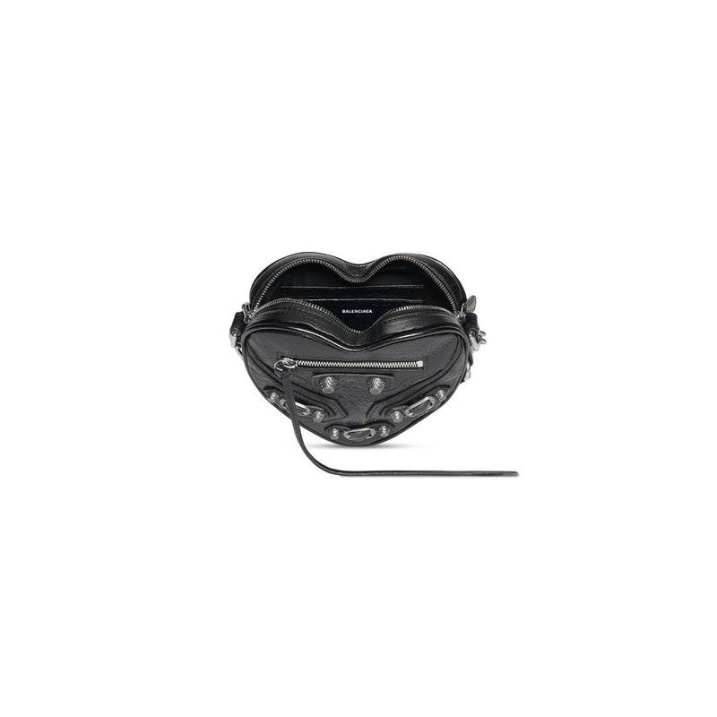 Balenciaga o1tr1nto0226 Size: OS / Le Cagole Heart Mini Bag in Black Size ONE SIZE - 4 Thumbnail