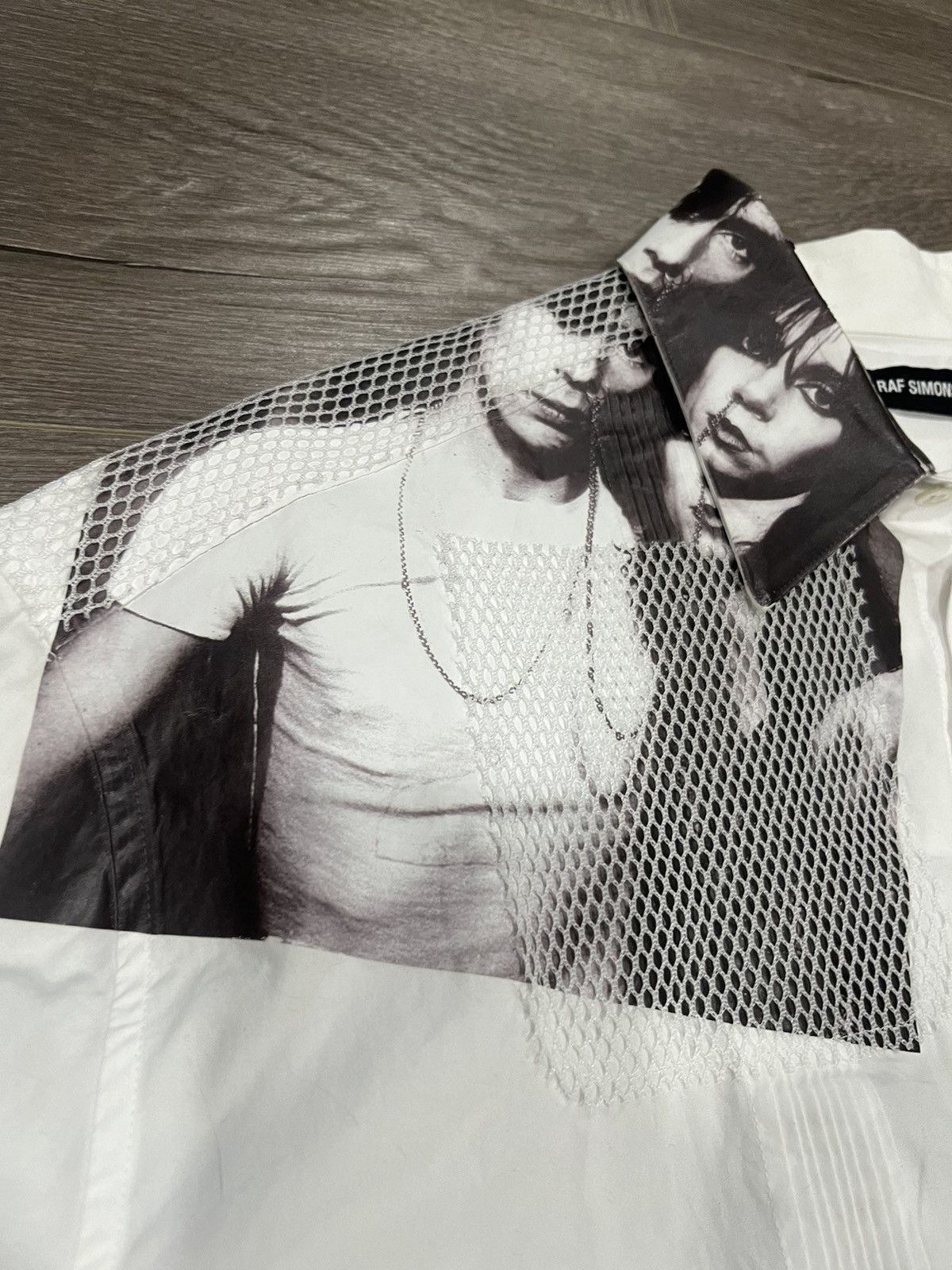 Raf Simons RAF Simmons SS19 Runway Punk Portrait button up Size US XL / EU 56 / 4 - 5 Thumbnail