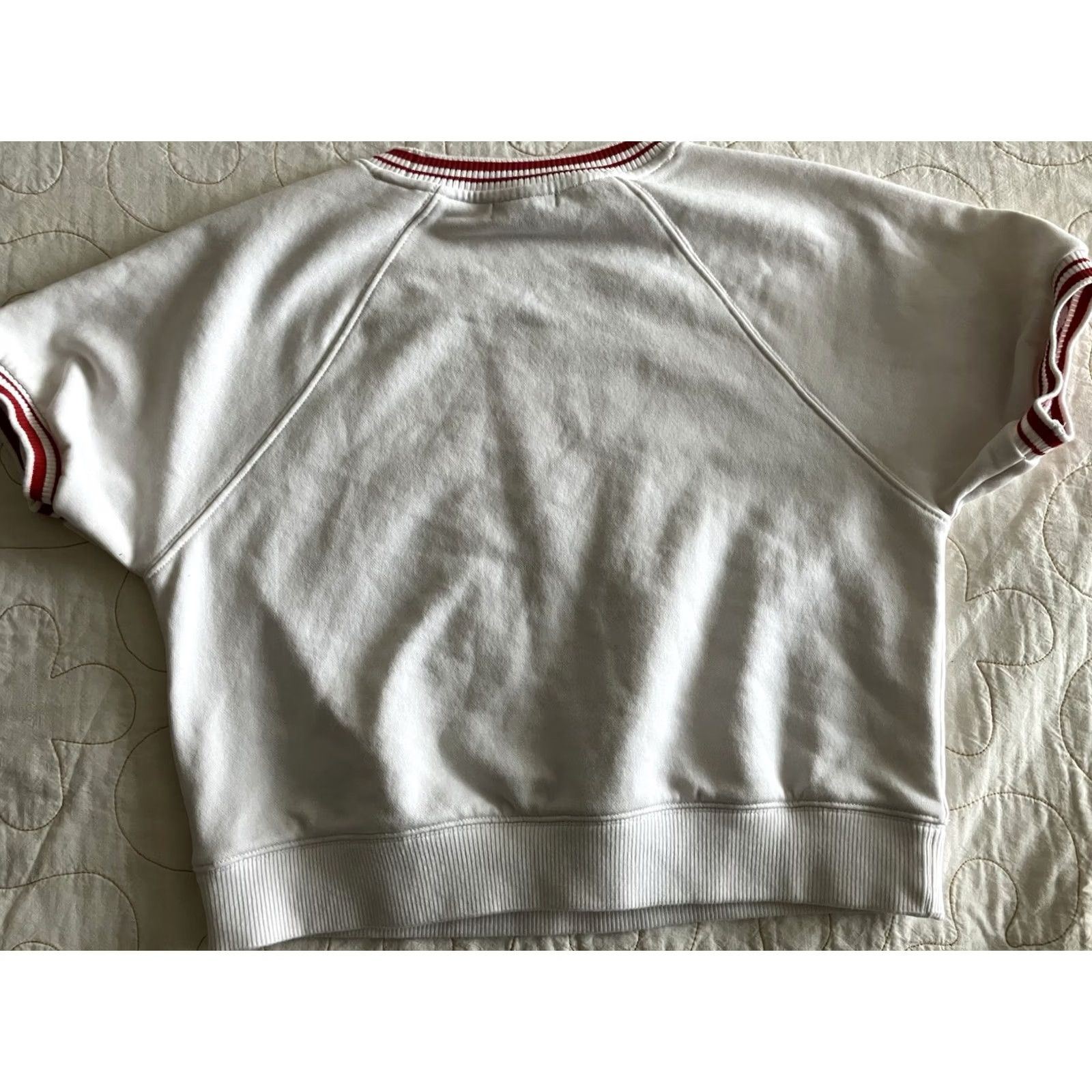 True Religion True Religion Crop Top Shirt Women S White Short Sleeve Crewneck Ringer Pullover Casual Party/Cocktail Travel Size S / US 4 / IT 40 - 7 Thumbnail