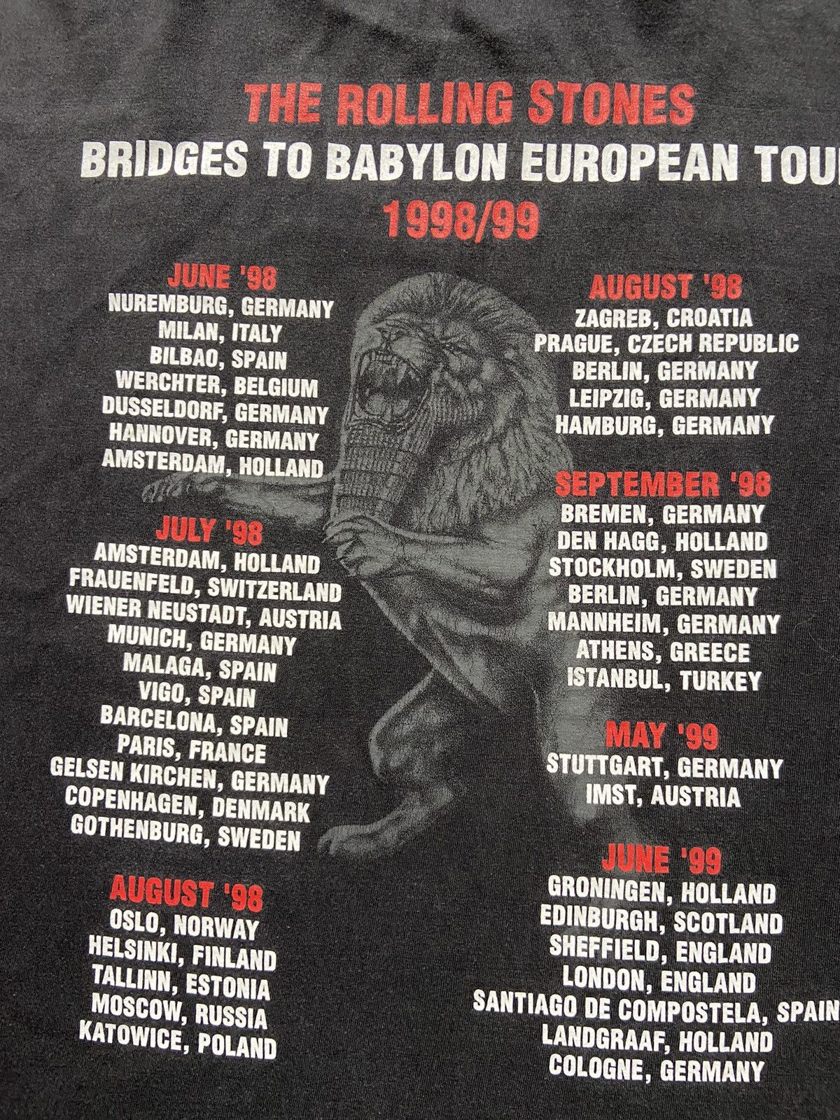 Band Tees Vintage 1998-99 Rolling Stones T Shirt Y2K Tee Babylon Tour Size US L / EU 52-54 / 3 - 3 Thumbnail