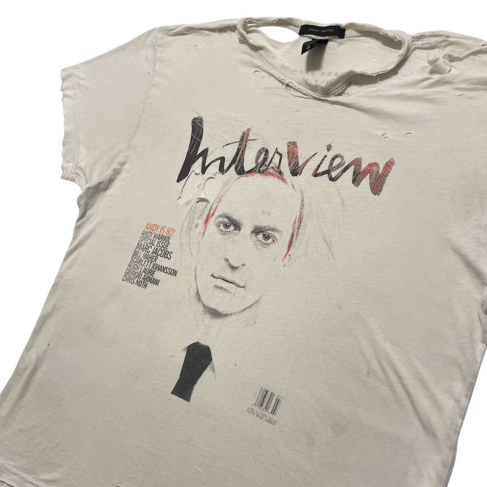 Marc Jacobs Y2K 00's Marc Jacobs Andy Warhol Distressed Thrashed T-Shirt Size US L / EU 52-54 / 3 - 2 Thumbnail