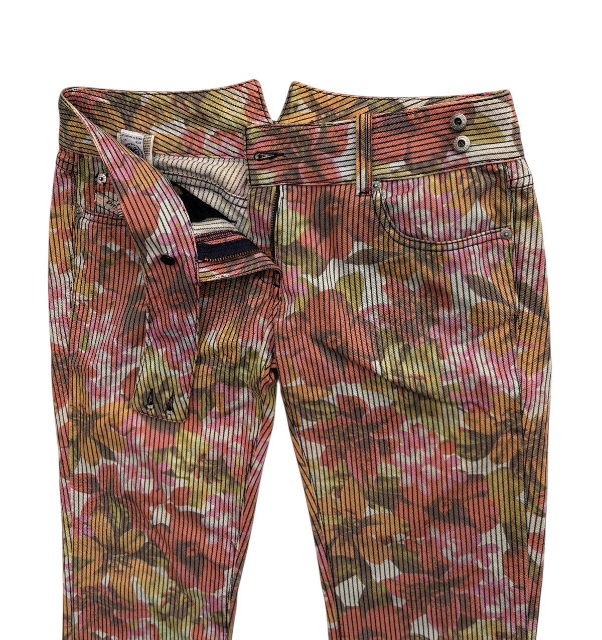 Diesel Diesel Floral Overprinted Multicolour Pants Size 30" / US 8 / IT 44 - 3 Thumbnail
