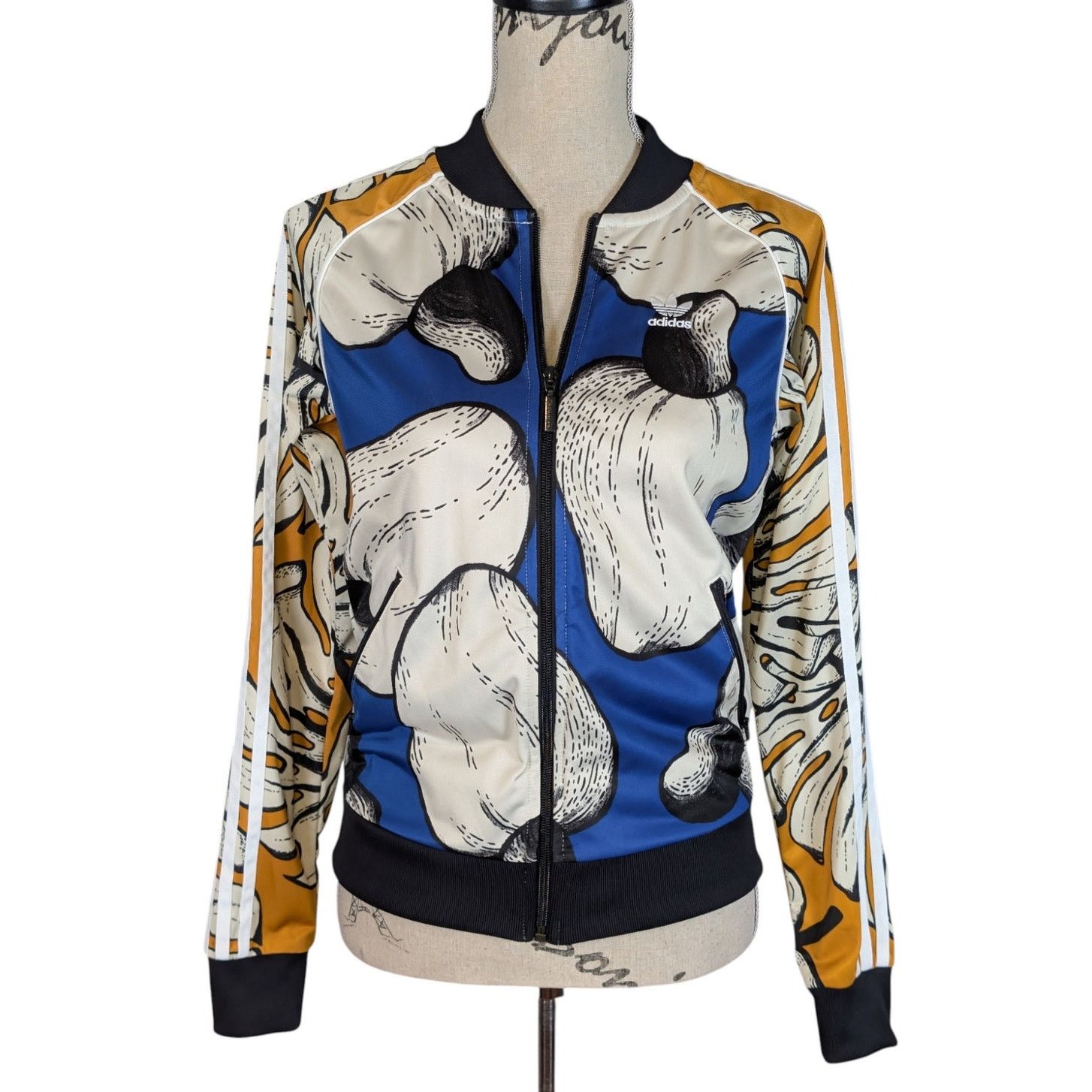 Adidas ADIDAS Long Track Satin Palm Tree Jacket Size L | Grailed