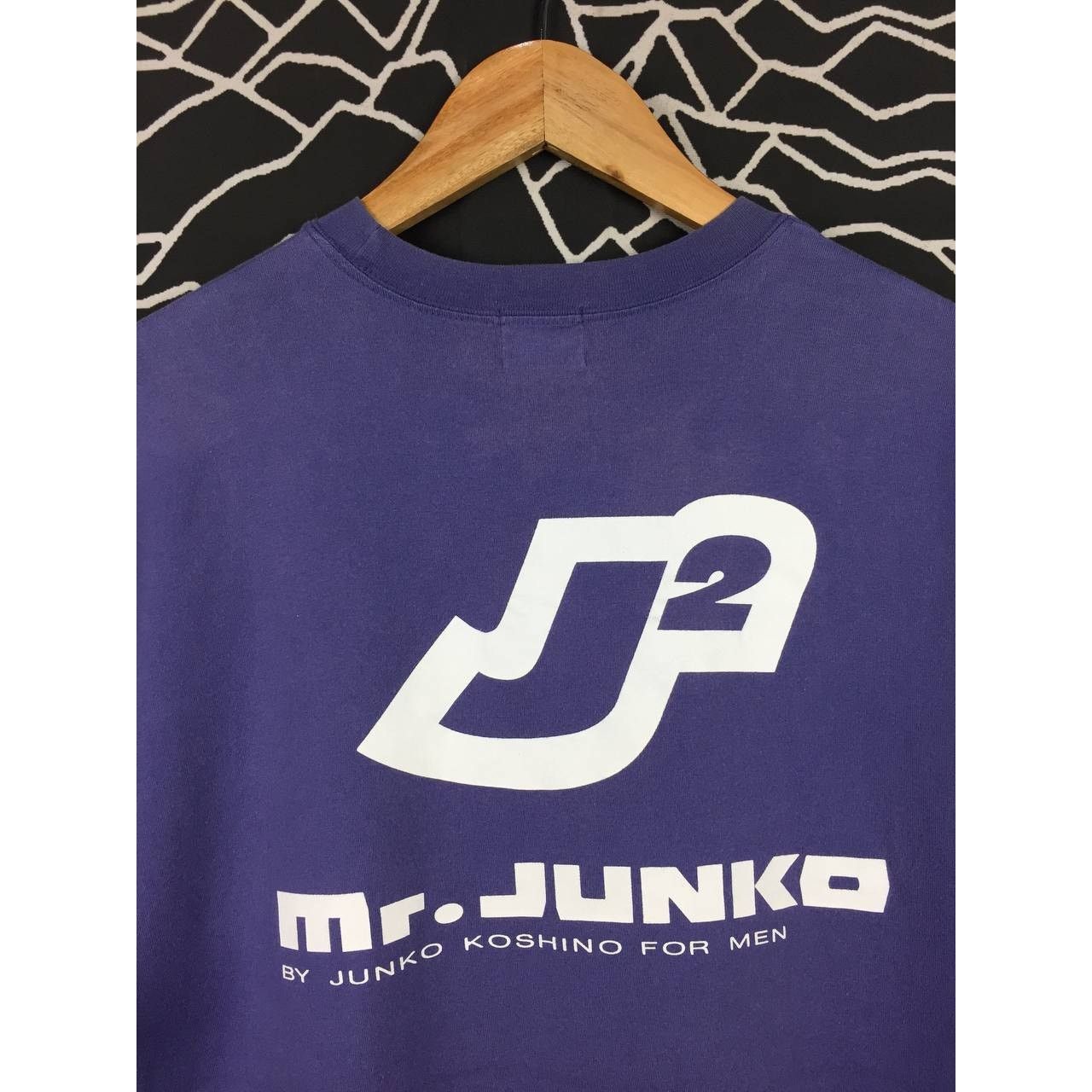 Japanese Brand × Mr. Junko × Vintage Vtg J2 Mr.JUNKO By Junko Koshino For Men Big Logo Tee Size US L / EU 52-54 / 3 - 3 Thumbnail