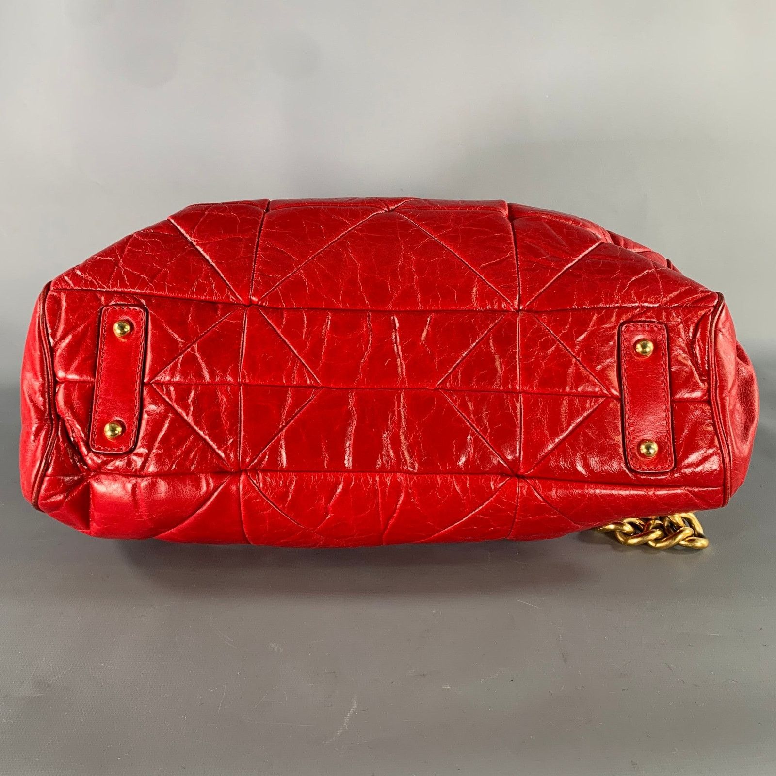 Marc Jacobs MARC JACOBS Red Quilted Calfskin Leather Purse Handbag Size ONE SIZE - 6 Thumbnail
