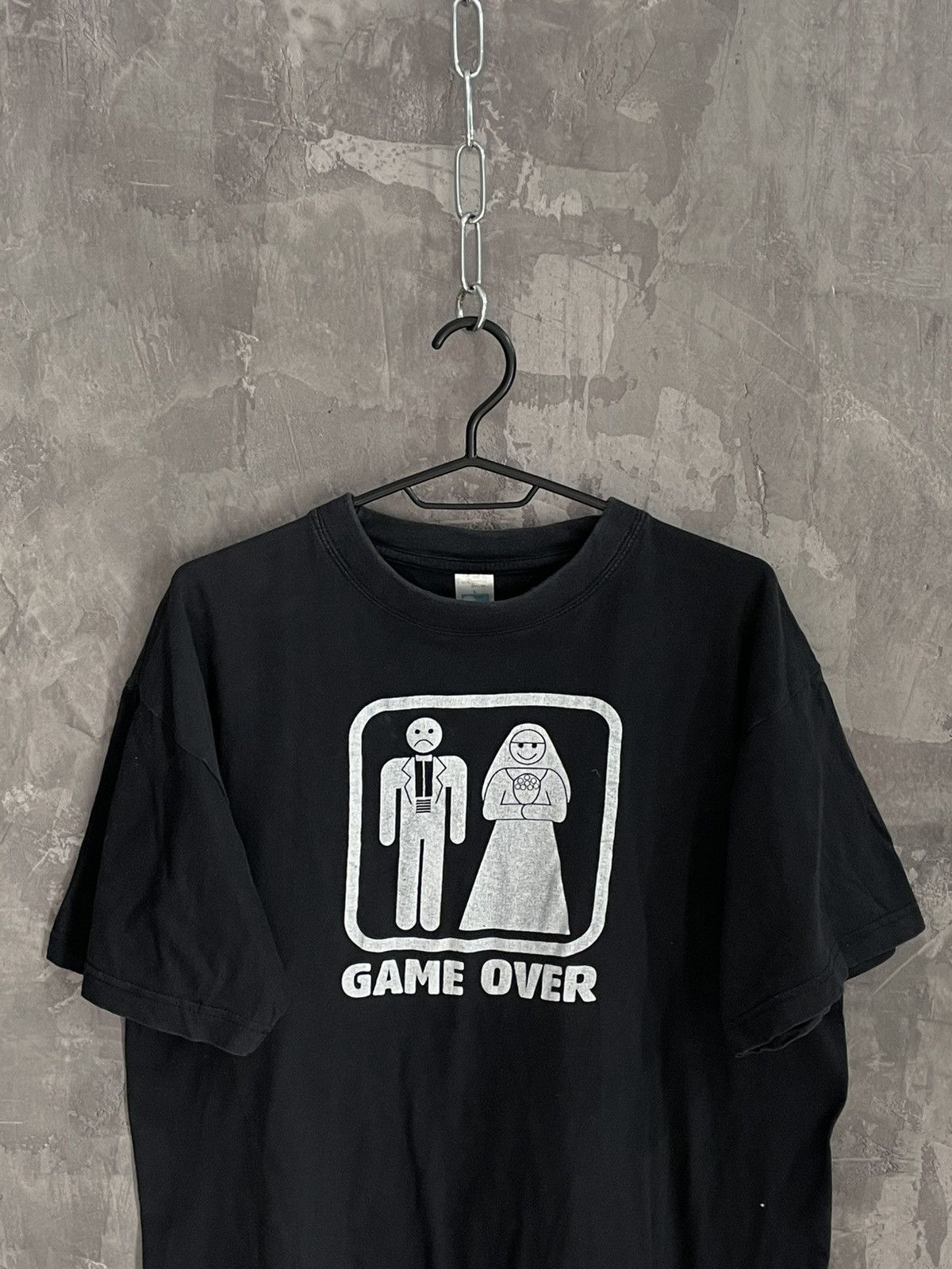 Band Tees Vintage Game Over Merriage T Shirt Humor Y2K 90s Size US L / EU 52-54 / 3 - 2 Thumbnail