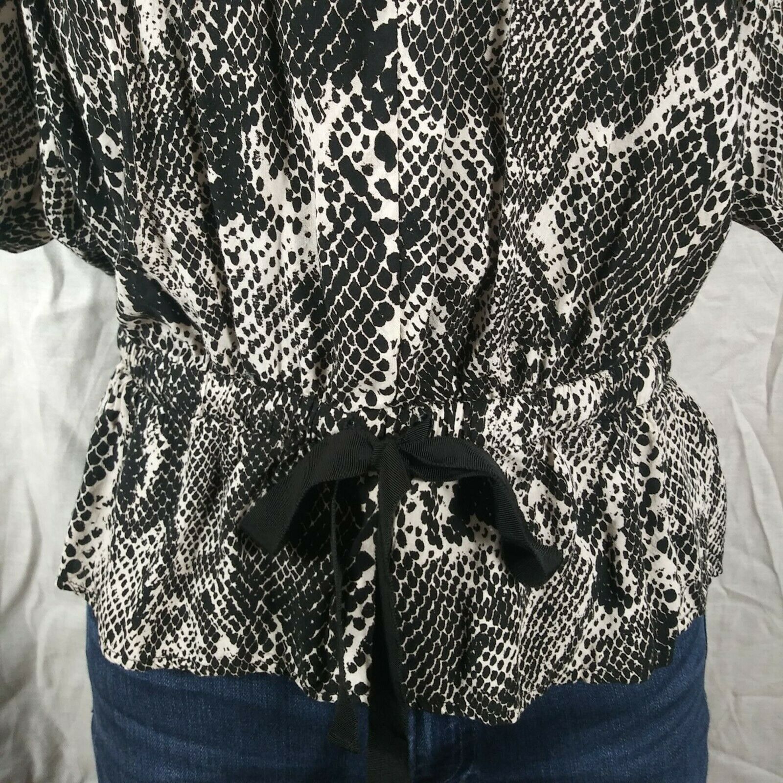 Express Express Peplum Top Blouson - Small Petite Size S / US 4 / IT 40 - 5 Thumbnail