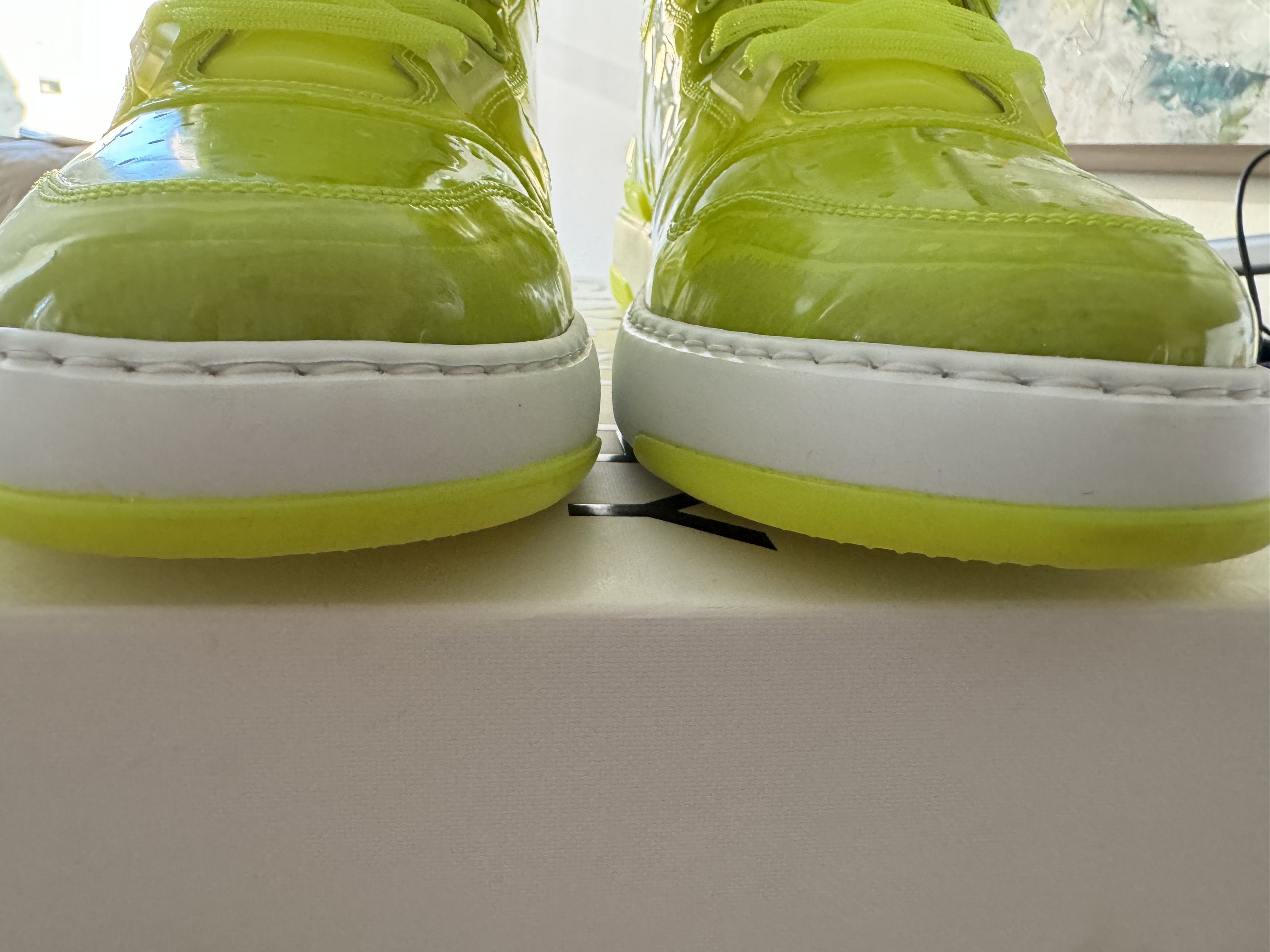 Givenchy WING SNEAKER HI-TOP FLUORESCENT YELLOW Size US 13 / EU 46 - 8 Thumbnail
