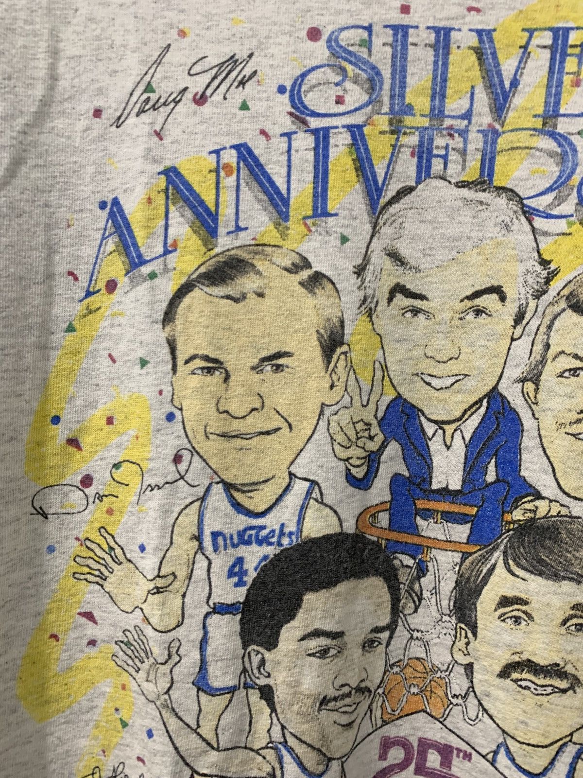 Salem Sportswear Vintage 1992 DENVER NUGGETS Caricature Tee Size US XL / EU 56 / 4 - 5 Thumbnail