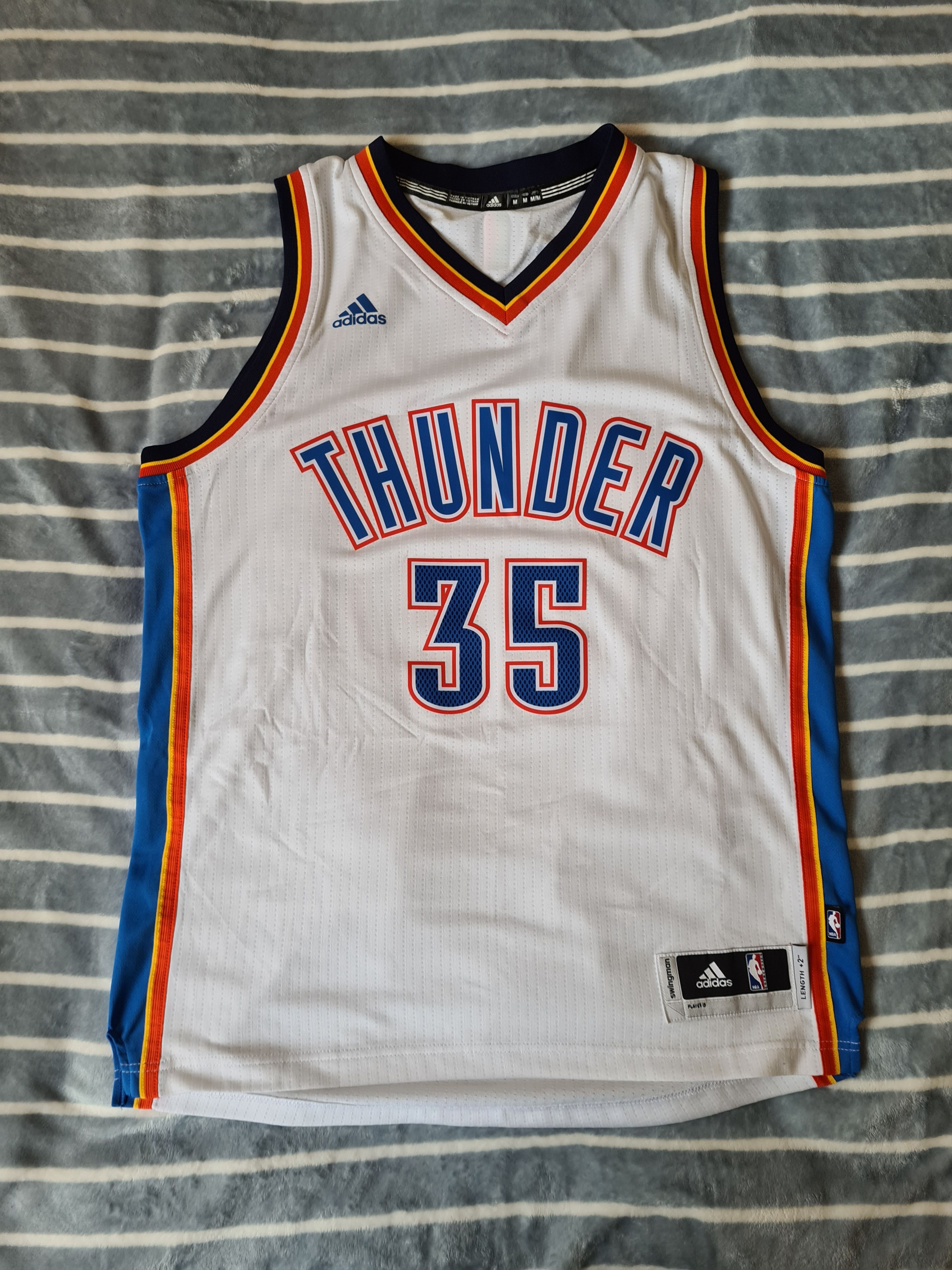 Adidas Authentic Adidas Men's NBA Thunder Home Swingman Jersey Grailed