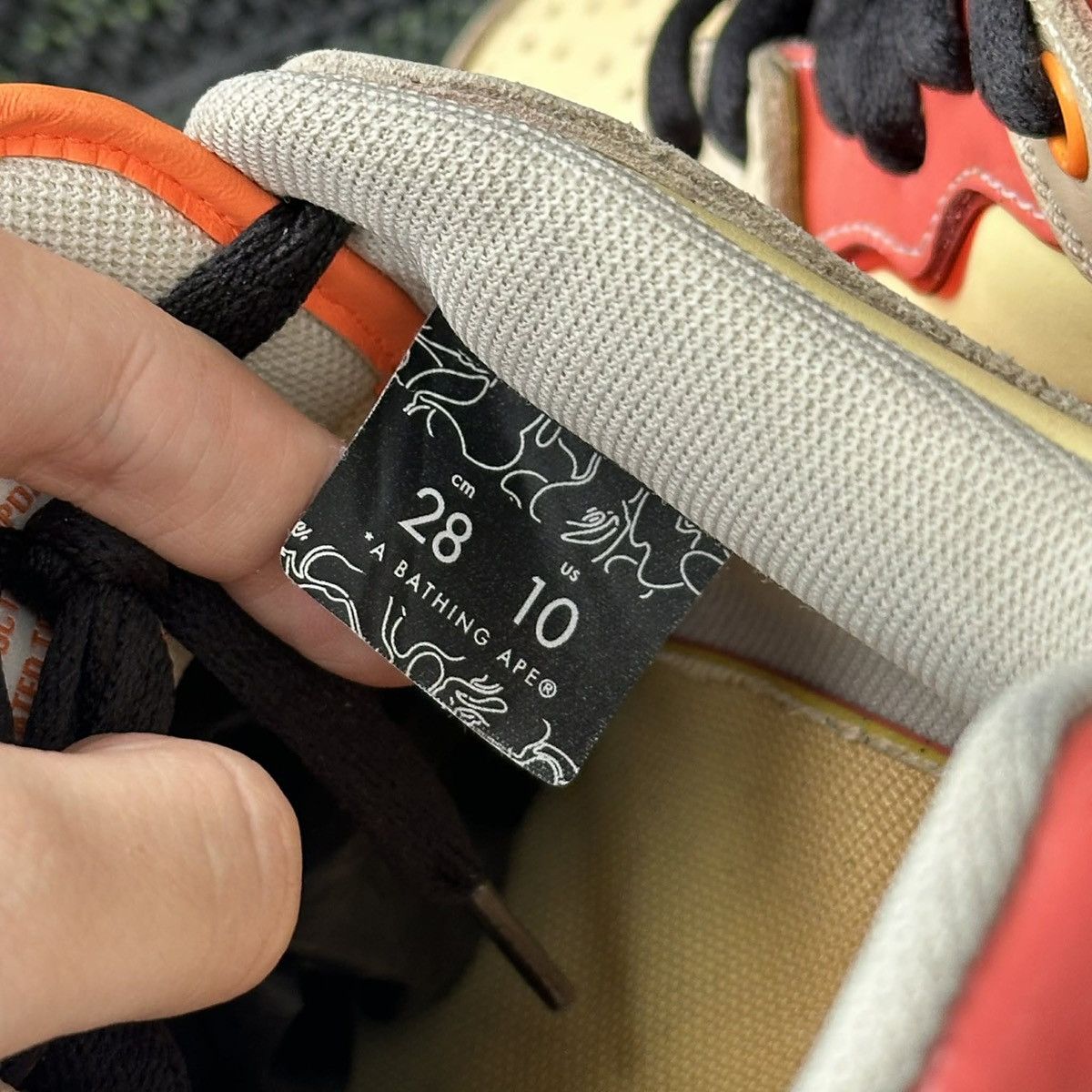 Bape Bape Sta SK8 Low Orange Red Size US 10 / EU 43 - 6 Thumbnail