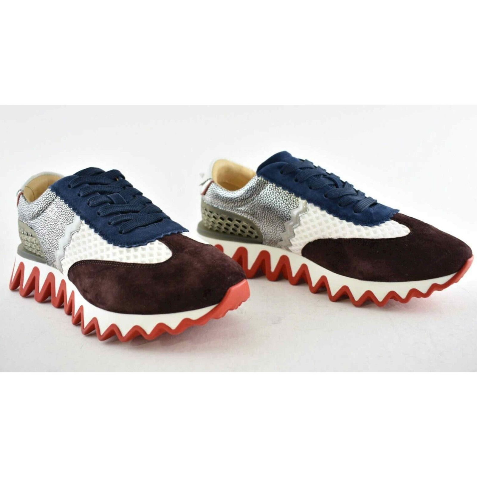Christian Louboutin Christian Louboutin Loubishark Flat Suede Low Top Sneaker Size US 10 / EU 43 - 4 Thumbnail