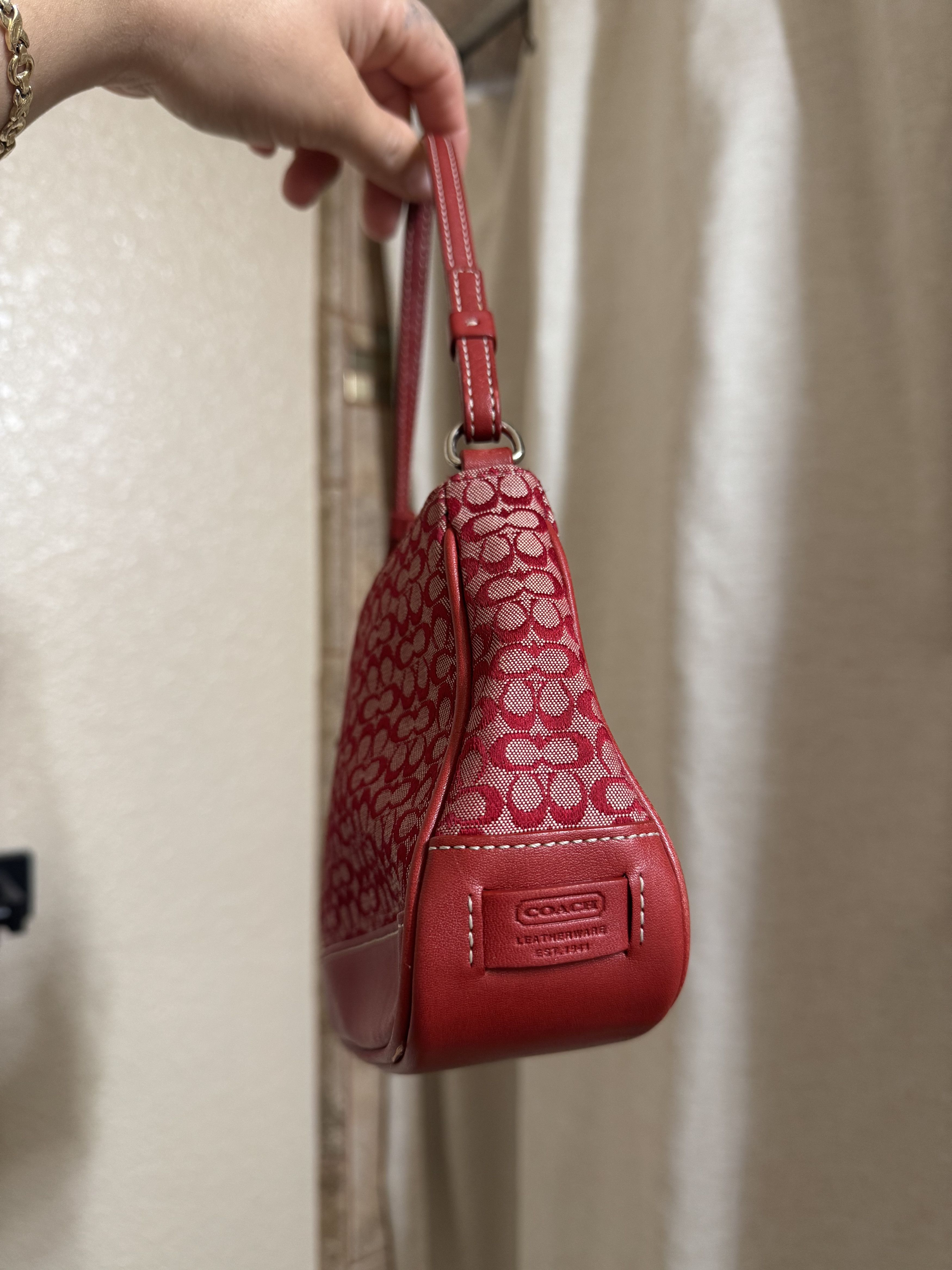 Coach Red small coach Demi shoulder bag Size ONE SIZE - 5 Thumbnail