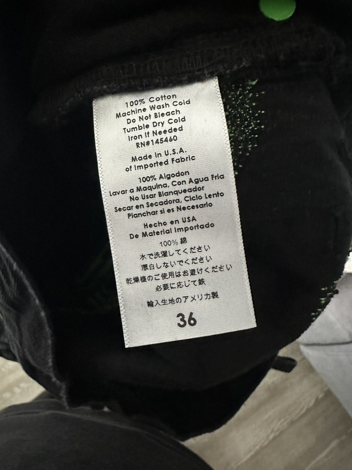 Endless × Vlone Endless Denim Jeans Black/Green Size US 36 / EU 52 - 4 Thumbnail