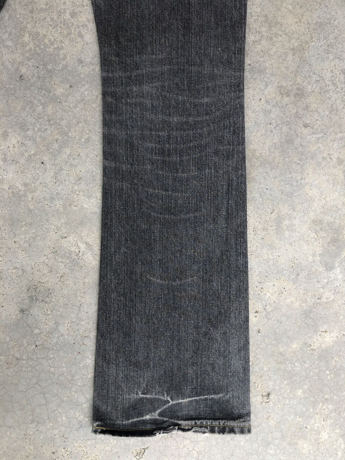 If Six Was Nine Lee Flared Jeans Bootcut Distressed Jeans Size US 33 - 12 Thumbnail