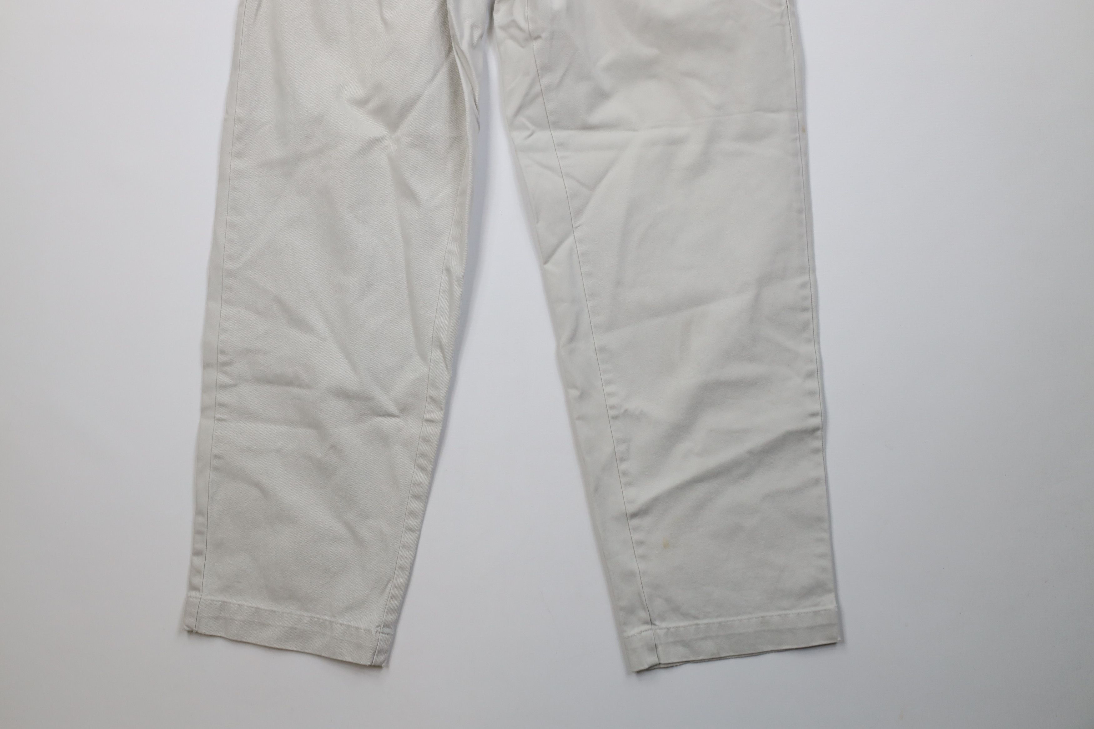 J.Crew Vintage 90s J Crew Button Fly Relaxed Fit Chino Pants Gray Size US 28 / EU 44 - 4 Thumbnail