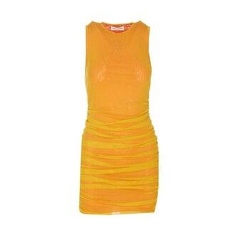 Saint Laurent Paris o1bcso1str1125 Robe Tulle Stretch in Orange Size S / US 4 / IT 40 - 1 Preview