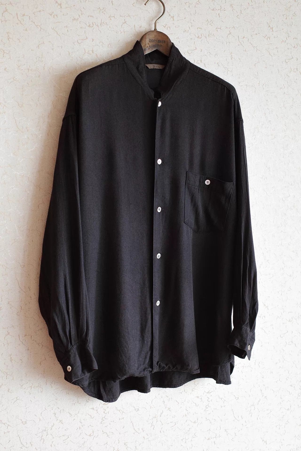 Y's for Men Y's for Men 70s Thick Stand-Up Collar Rayon Shirt Size US L / EU 52-54 / 3 - 2 Thumbnail