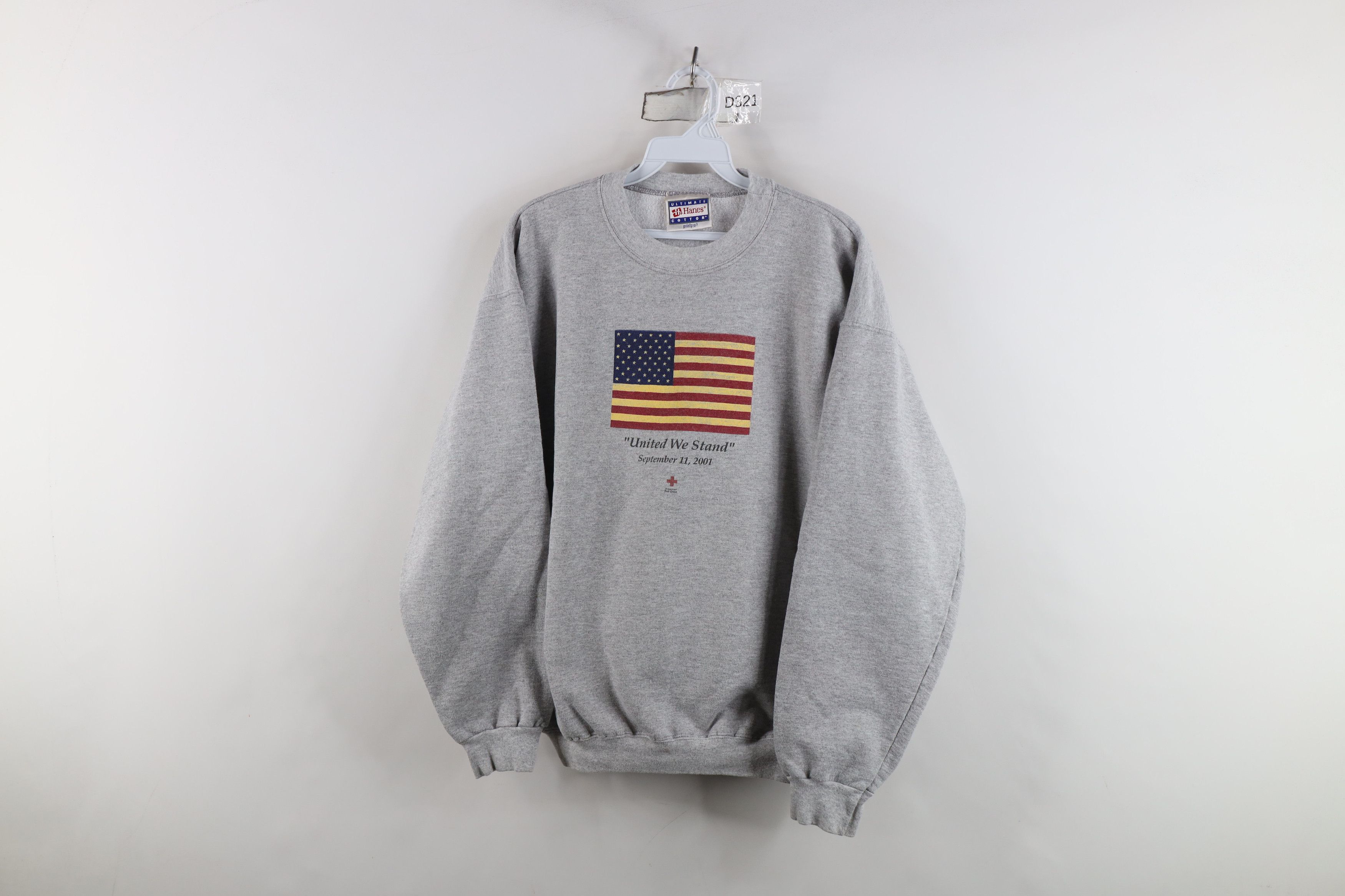 Vintage Vintage Y2K September 11 United We Stand Flag Sweatshirt Size M / US 6-8 / IT 42-44 - 1 Thumbnail