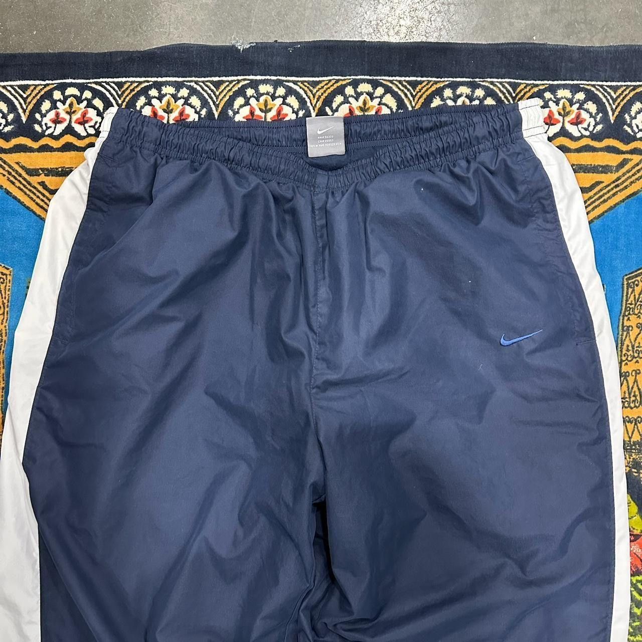 Nike Vintage Nike Blue navy track pants large baggy y2k swoosh Size US 34 / EU 50 - 3 Thumbnail