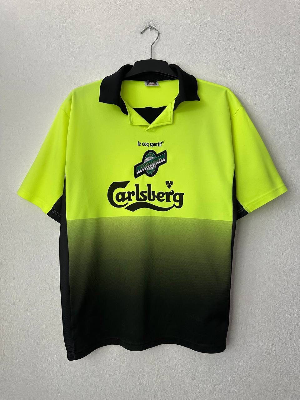 Le Coq Sportif Vintage 90s Hibernian FC Le Coq Sportif Away Soccer Jersey Size US XL / EU 56 / 4 - 1 Thumbnail