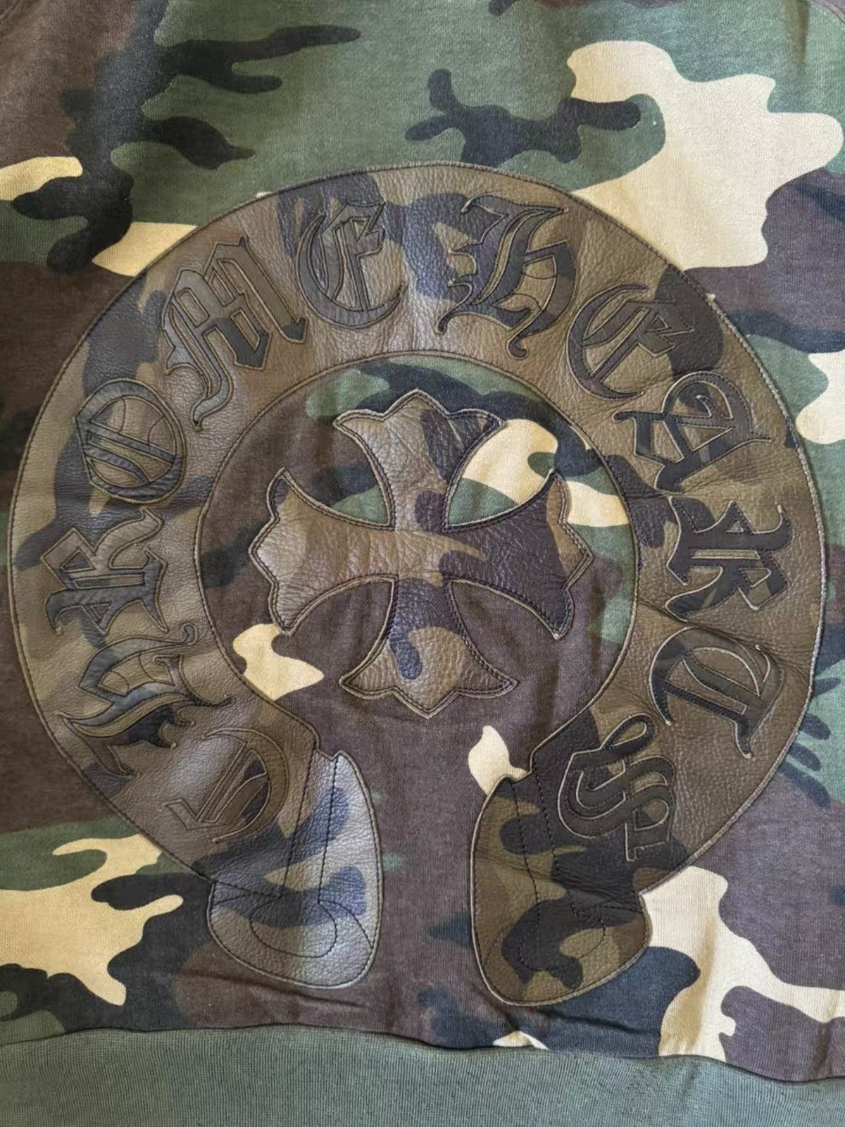 Chrome Hearts Chrome hearts leather patch camo hoodie Size US L / EU 52-54 / 3 - 9 Thumbnail